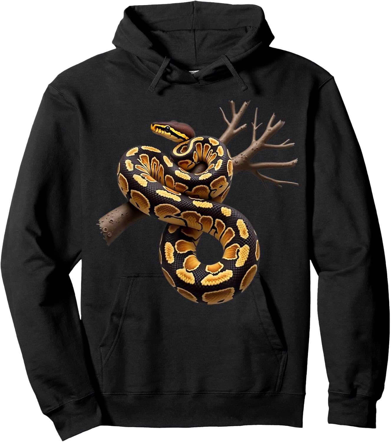 Funny King Python Lover Snakes Reptiles Python , black, S Hoodie - Hoodie | Black