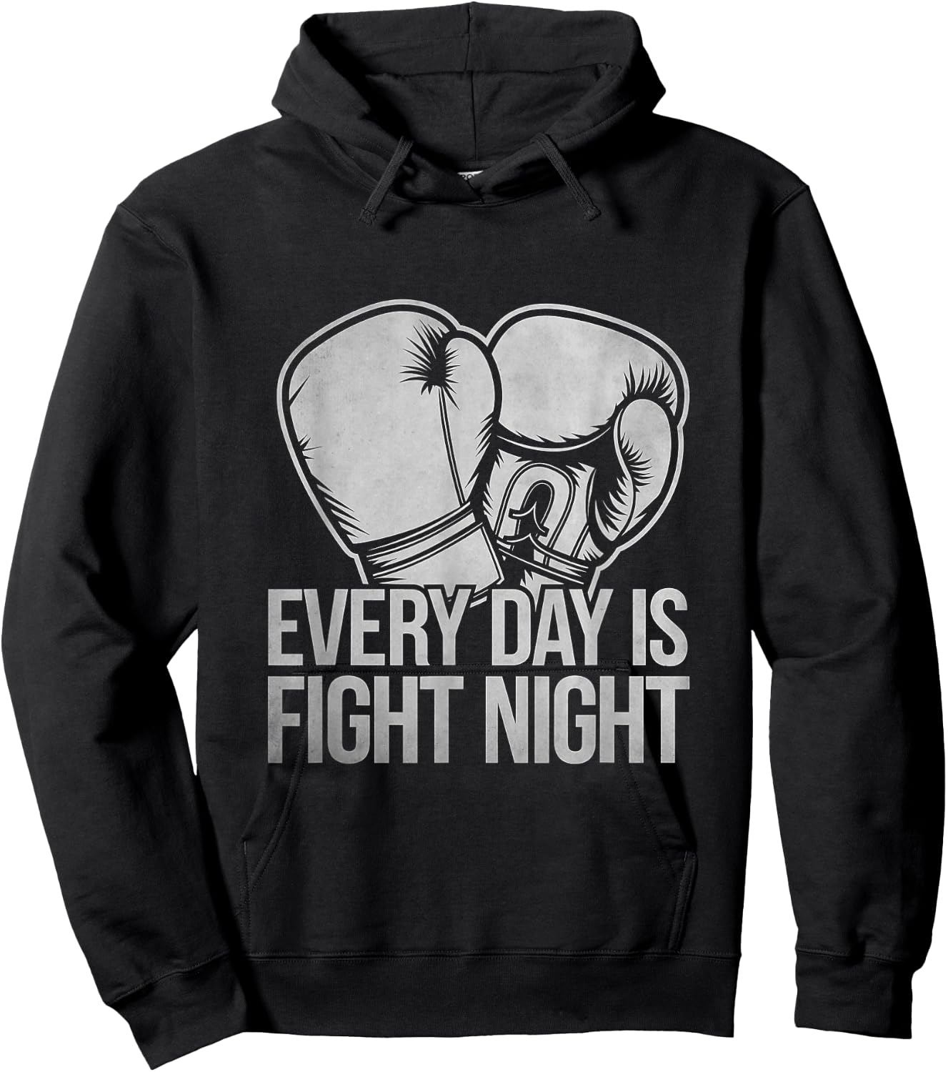 Every Day Is Fight Night Boxer Sports Strength Gym Boxing Hoodie - Hoodie | Black