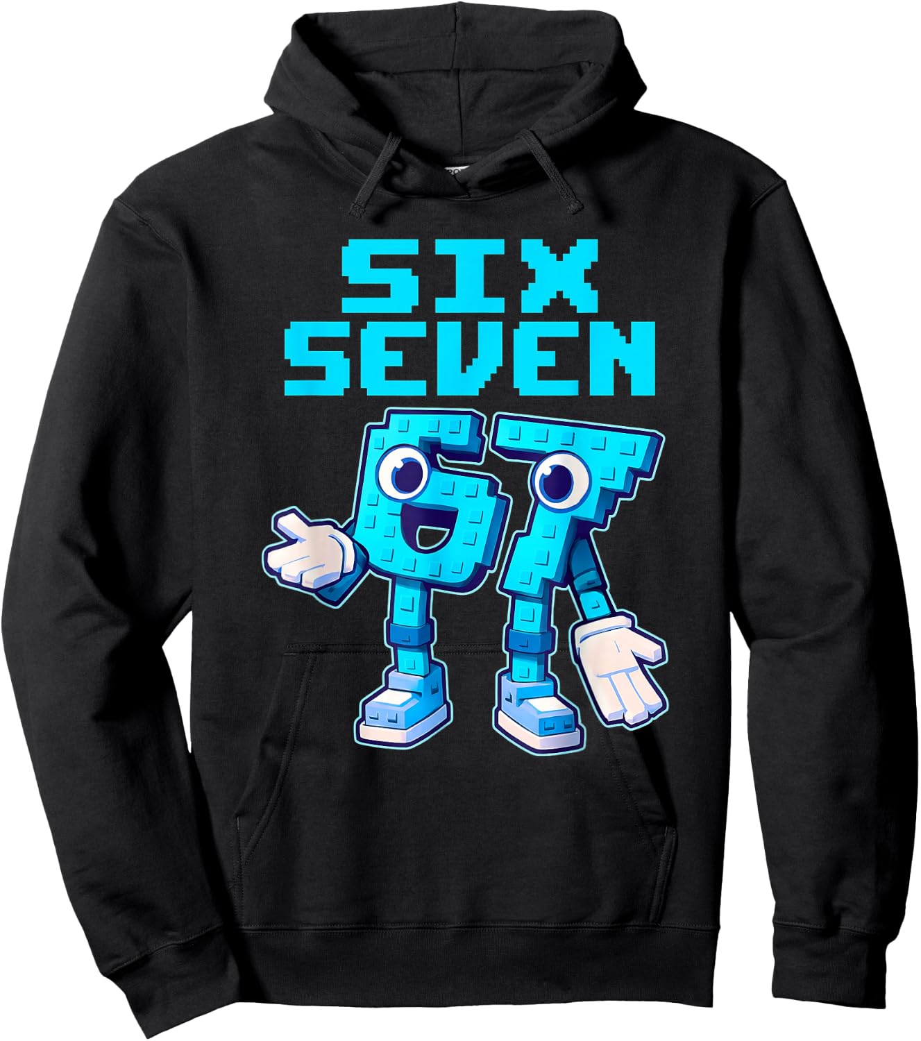 Kinder Meme 67 Six Seven 6 7 Hoodie - Hoodie | Black