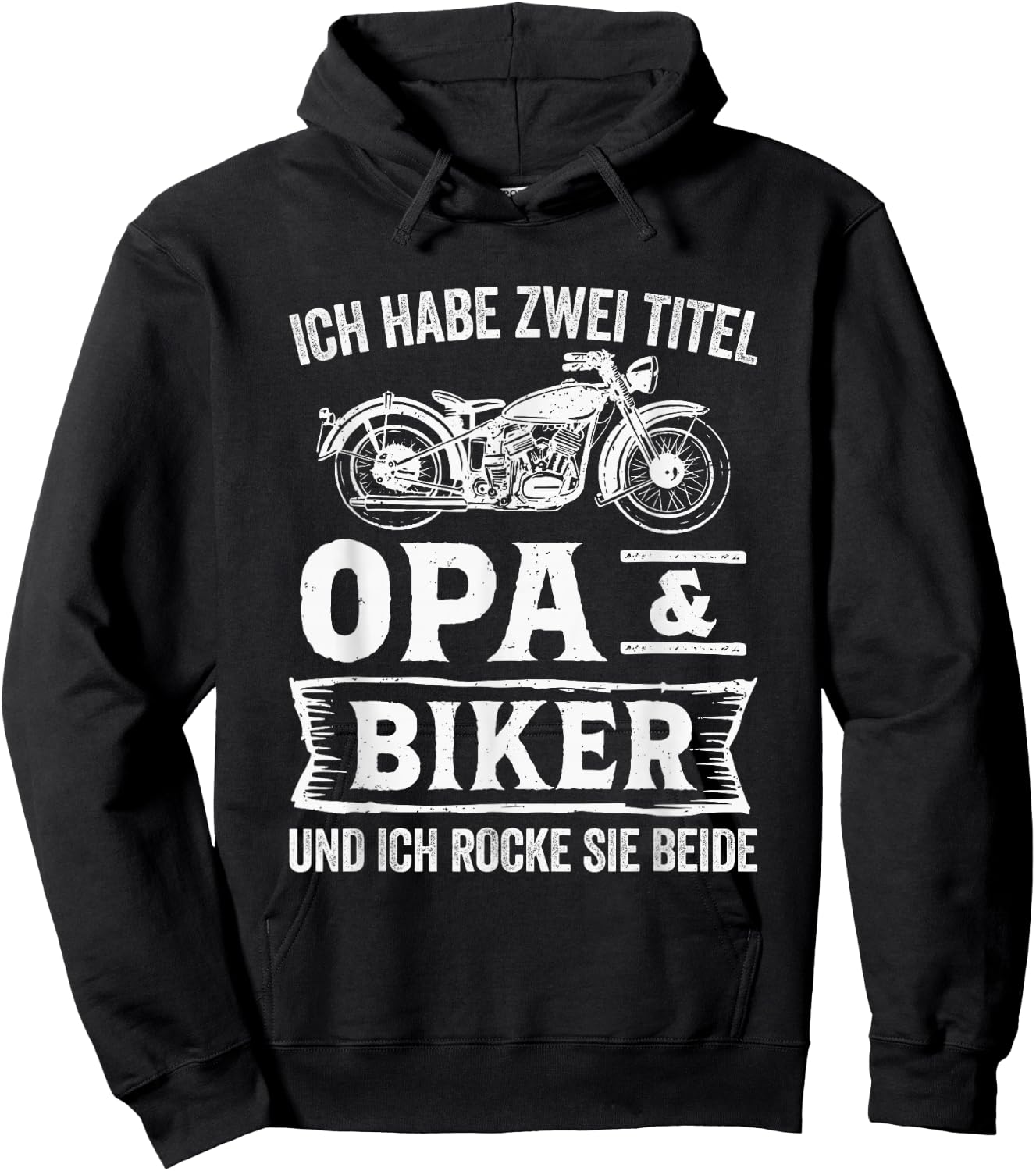 Motorrad Biker Motorradfahrer Geschenke Biker Opa Motorradfahrer Motorrad Hoodie - Hoodie | Black