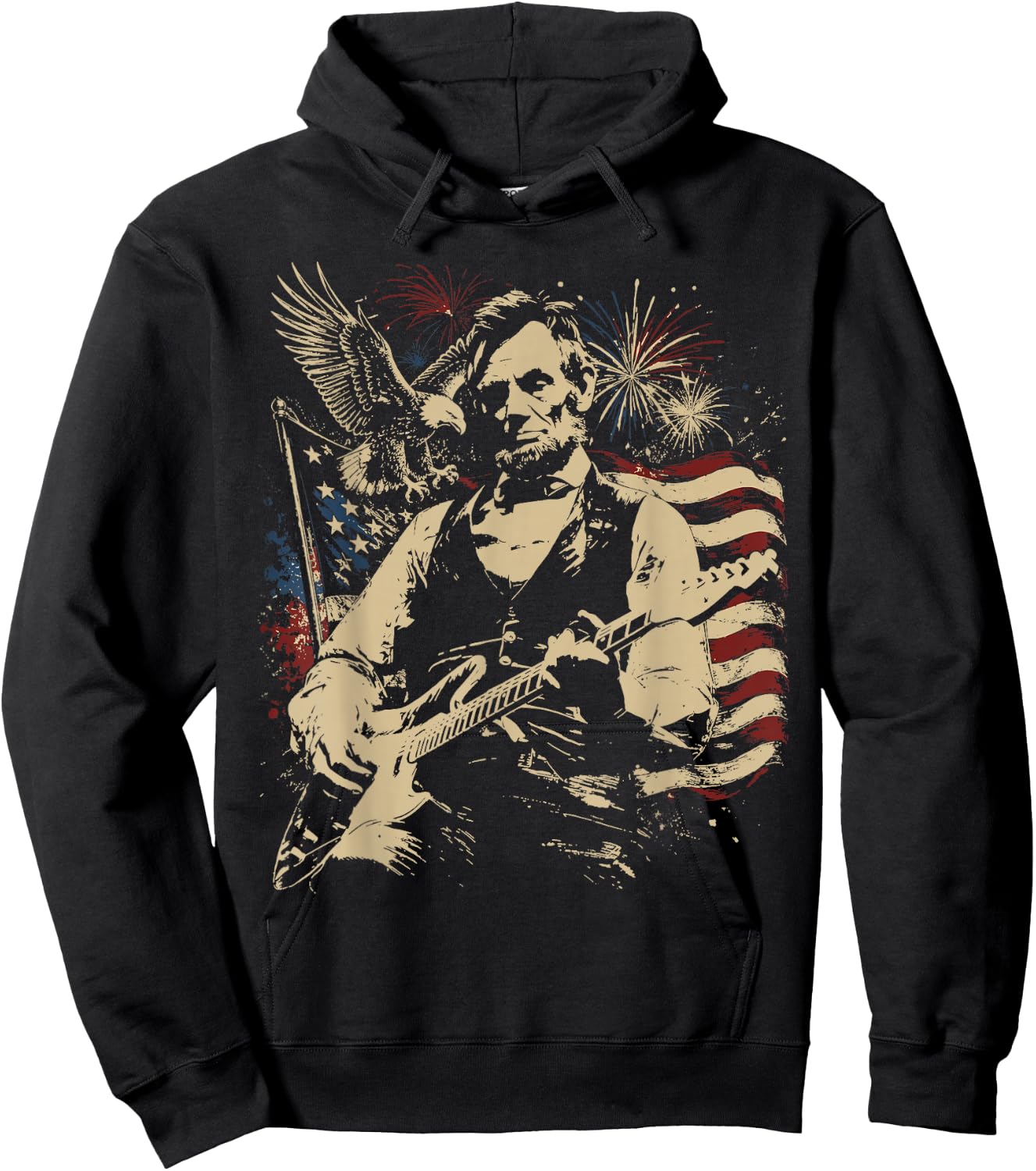 250 Anniversary USA 4th of July Patriotic Men 250 American Hoodie - Hoodie | Black