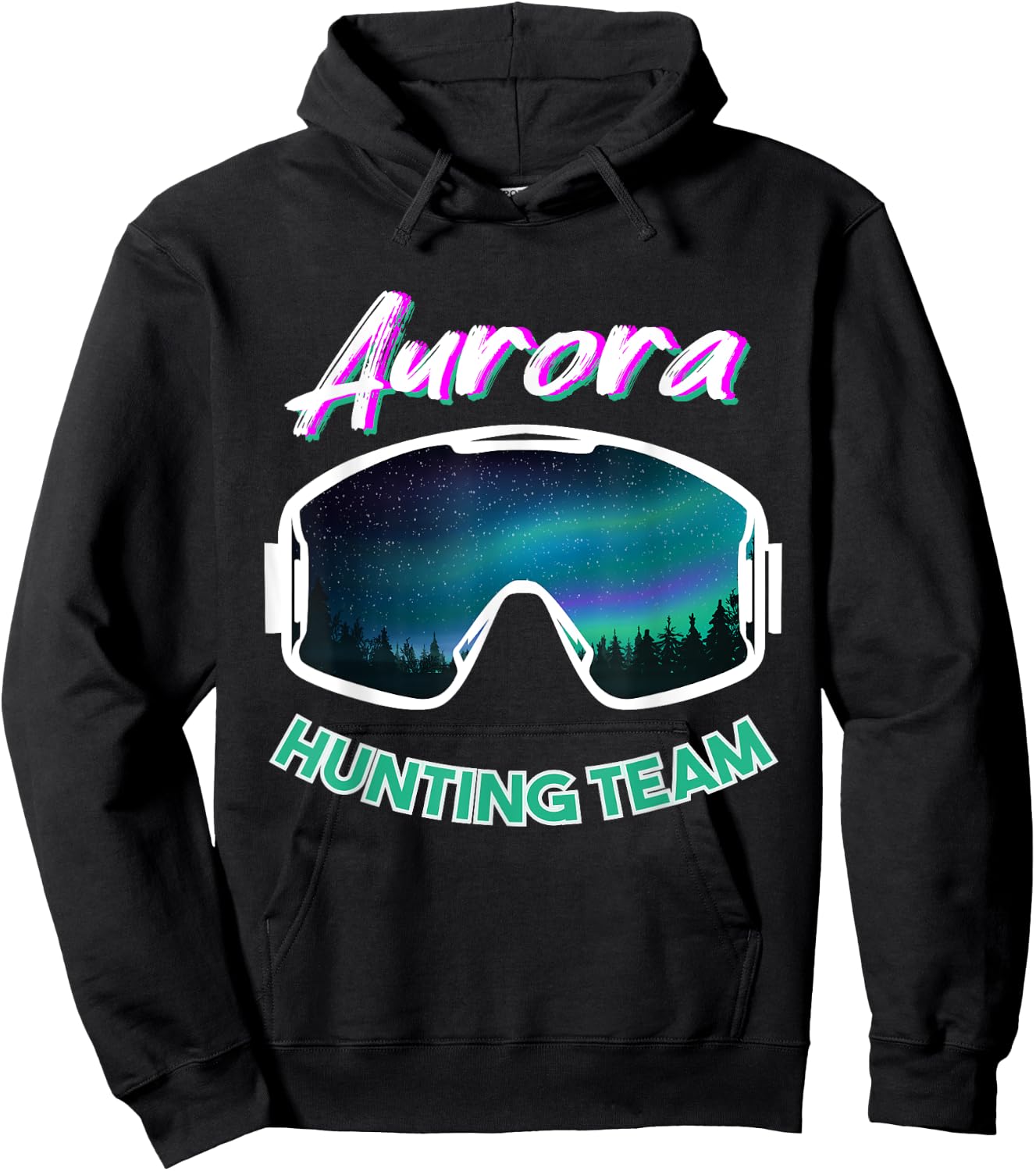 Aurora Hunting Team for Northern Light Hoodie - Hoodie | Black