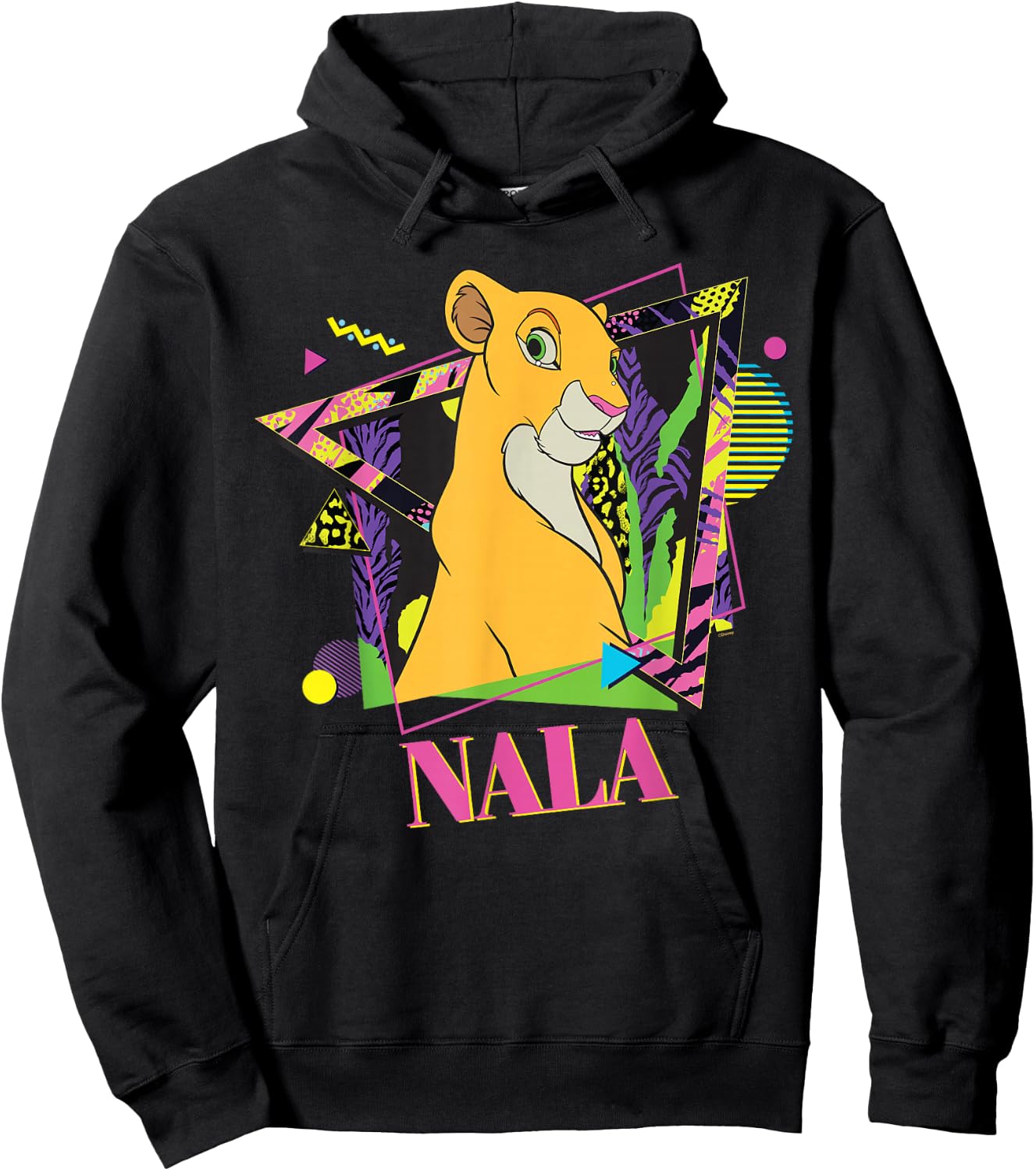 Disney The Lion King Retro '90s Couples Matching Nala , Black, S Hoodie - Hoodie | Black