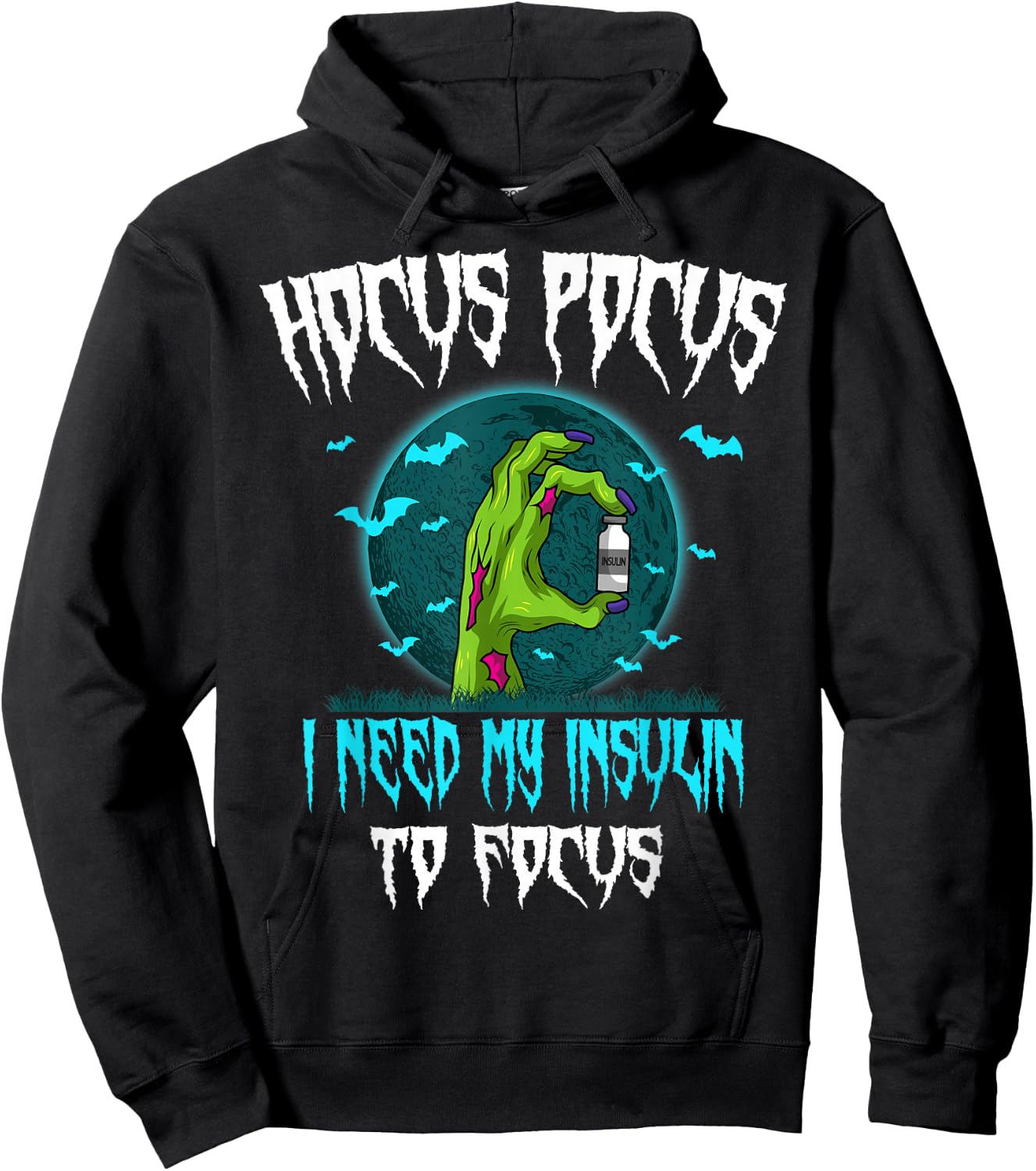 Diabetes Diabetic Patient Type 1 2 Halloween Party Hoodie - Hoodie | Black