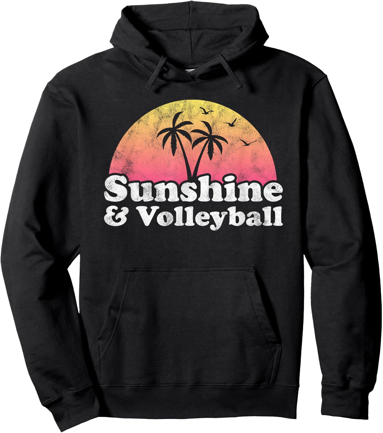 Sunshine and Volleyball Hoodie - Hoodie | Black