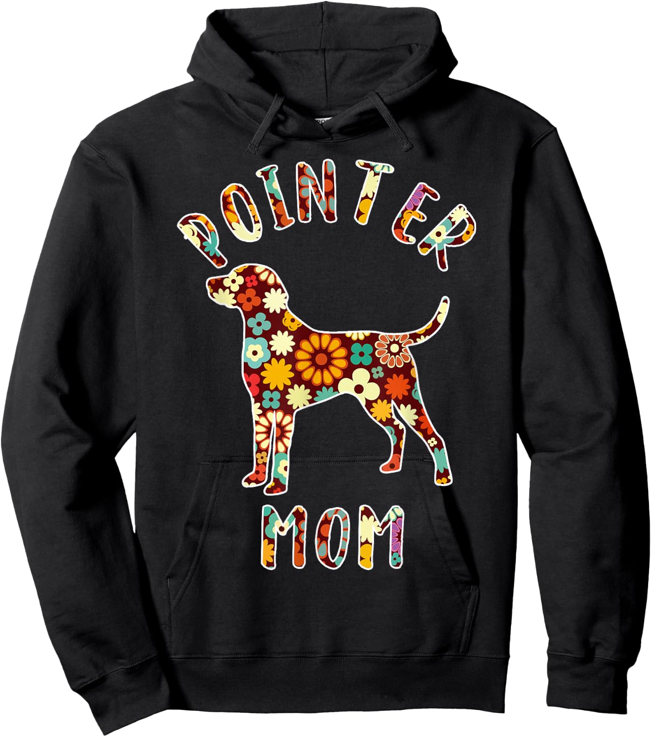 German Shorthaired Pointer Mom Pointer Mama Dog Mom Hoodie - Hoodie | Black