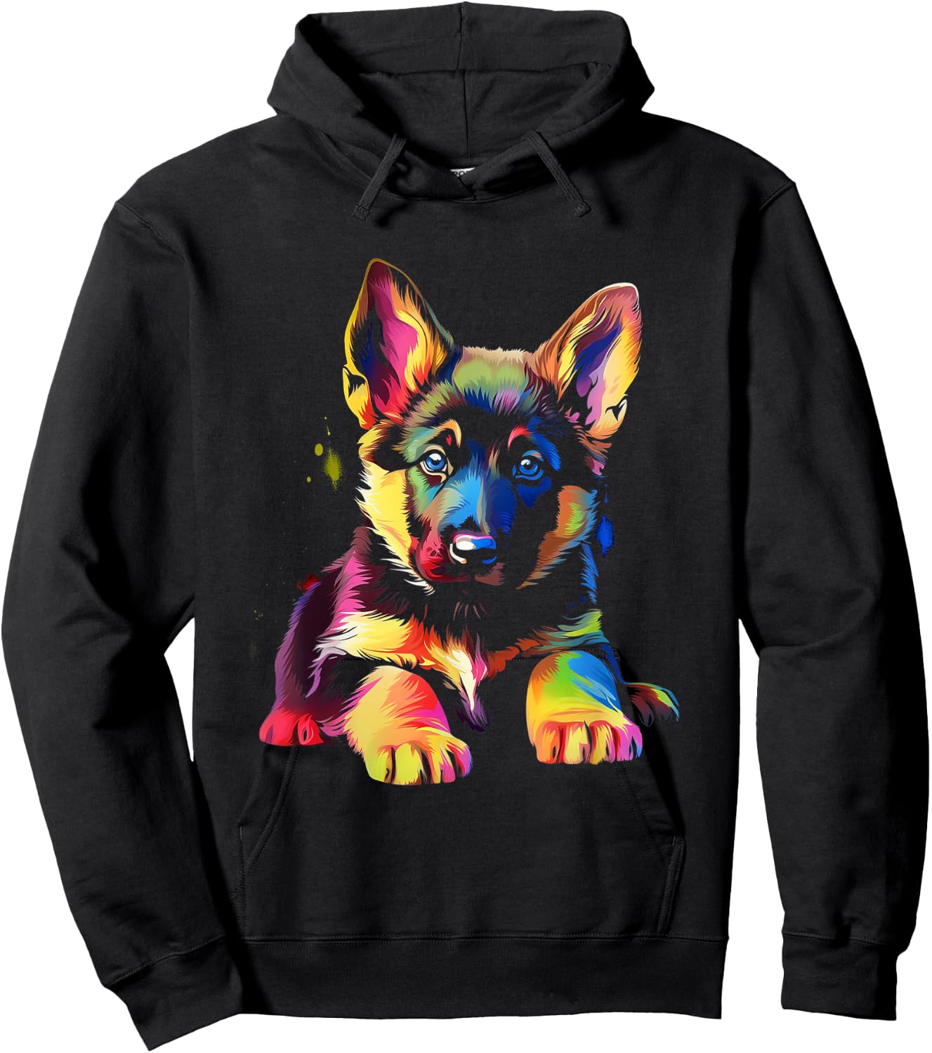 German shepherd puppy Hoodie - Hoodie | Black