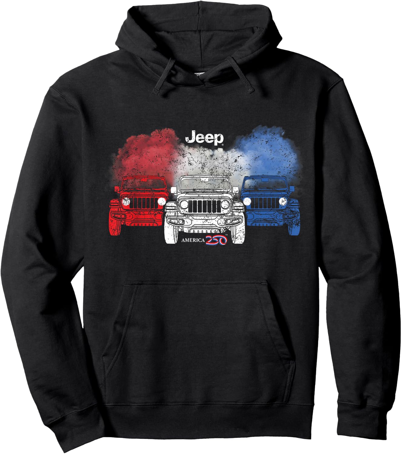 Jeep AMERICA250 Anniversary Frontline Official Hoodie - Hoodie | Black