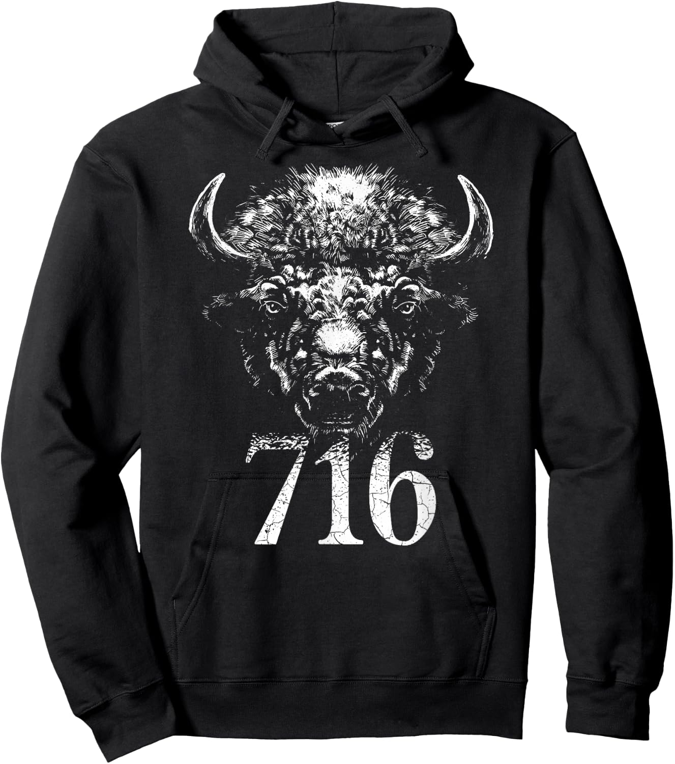 Buffalo 716 – Home BFLO NY Western New York Hoodie - Hoodie | Black