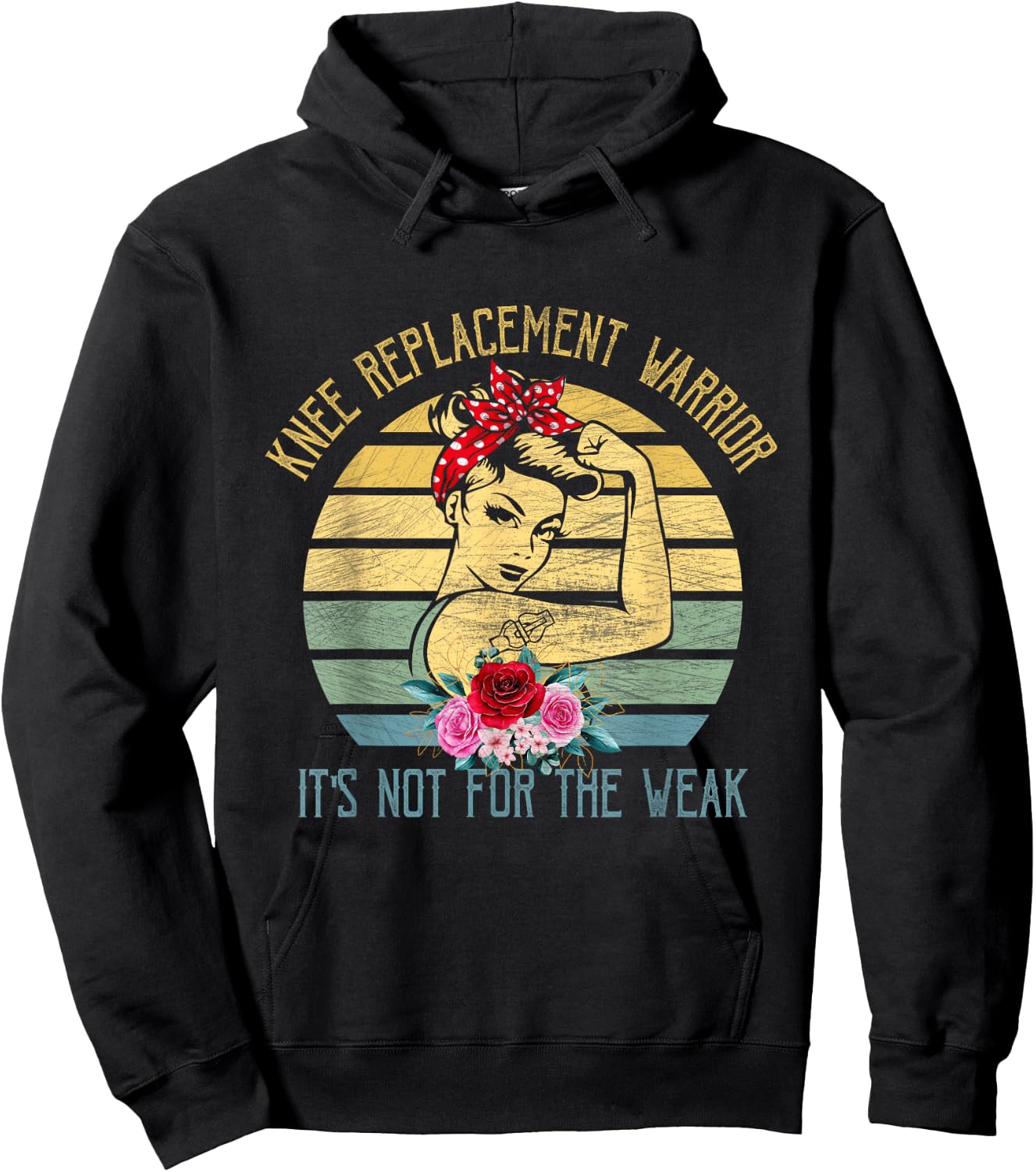Knieprothese Warrior Es ist nichts für schwache Frauen, starke Frauen Hoodie - Hoodie | Black