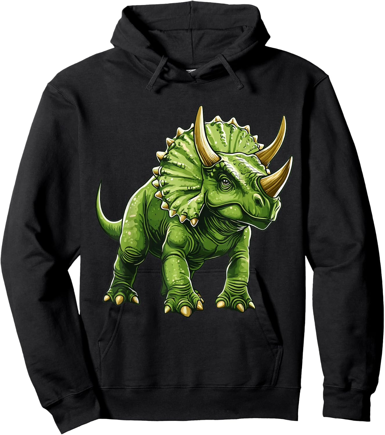 Triceratops Hoodie - Hoodie | Black
