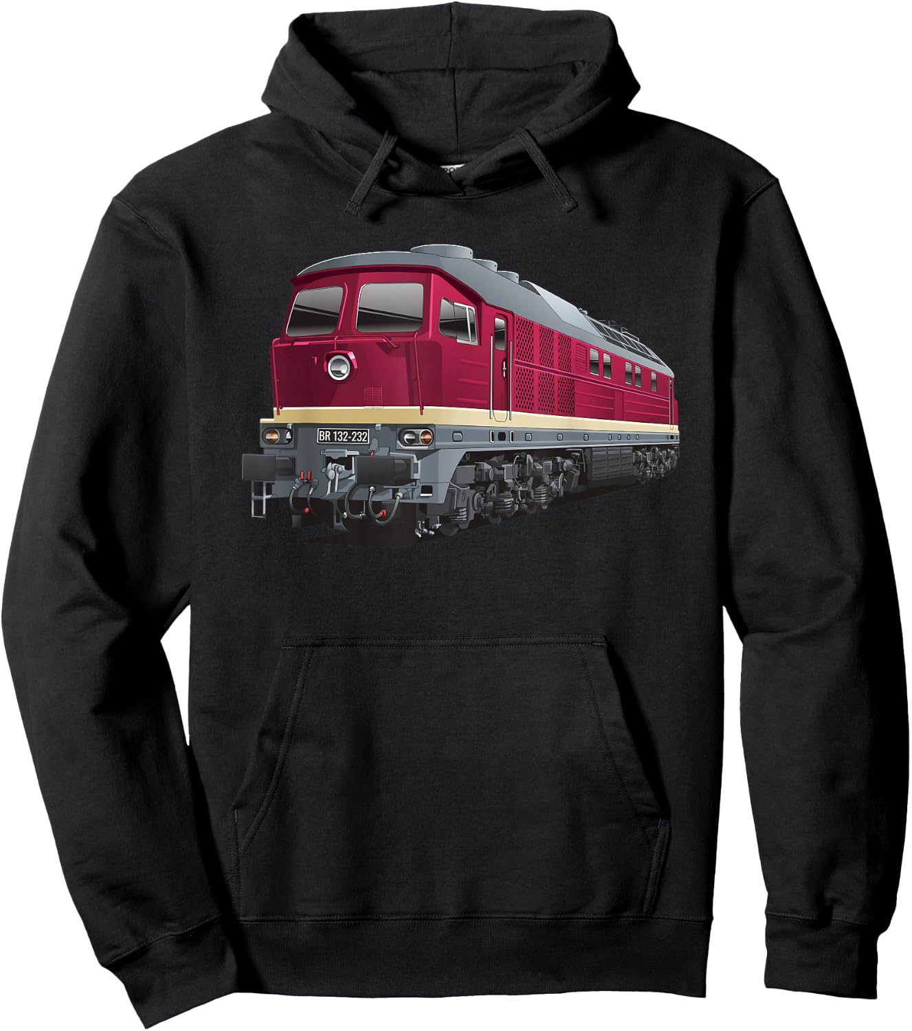 Ludmilla Model Railway Diesel Locomotive BR 132 BR 232 Hoodie - Hoodie | Black