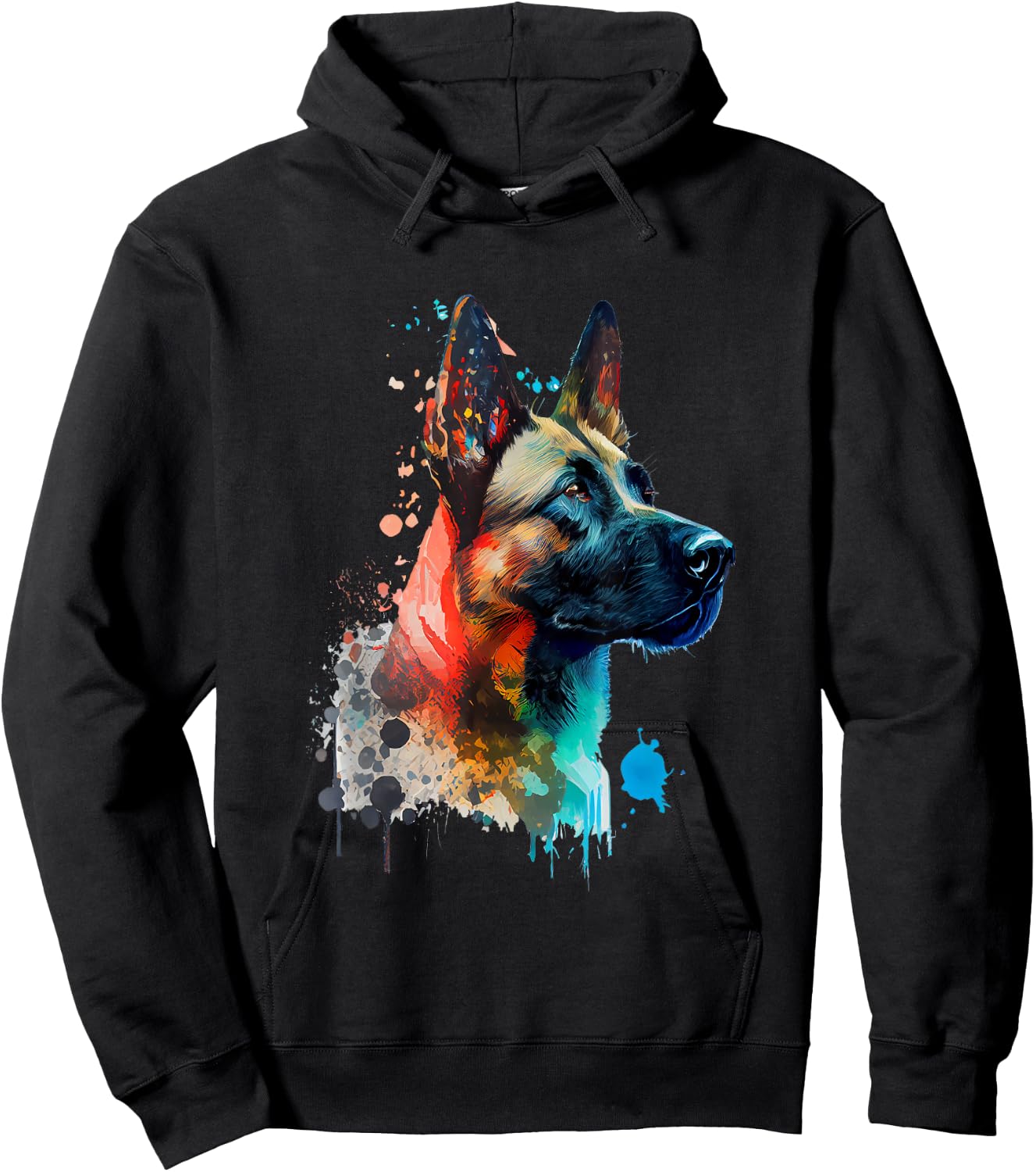 Malinois Belgischer Schäferhund Gassi Gehen Hundebesitzer Hoodie - Hoodie | Black