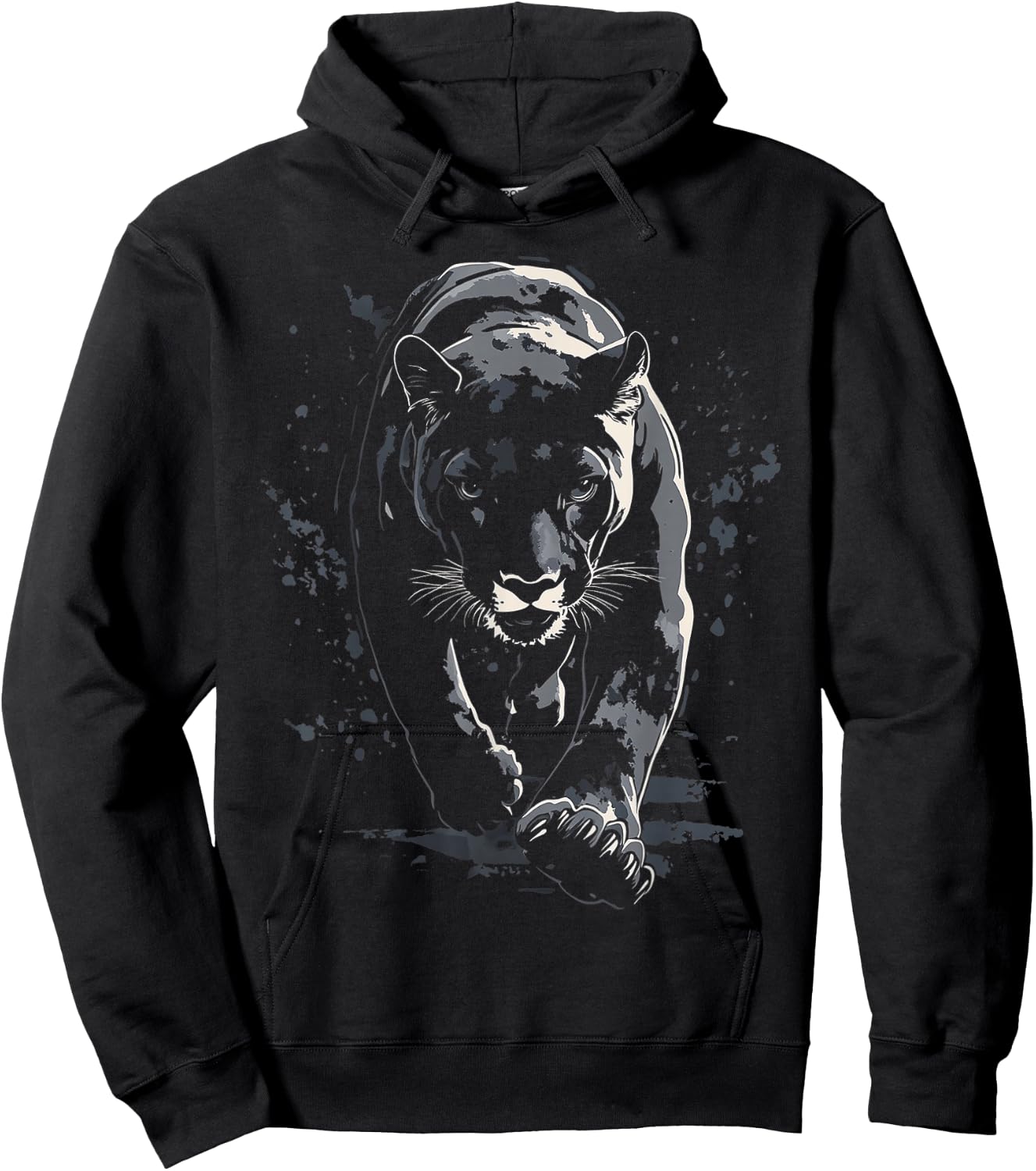 Puma Animals Artwork Puma , black Hoodie - Hoodie | Black