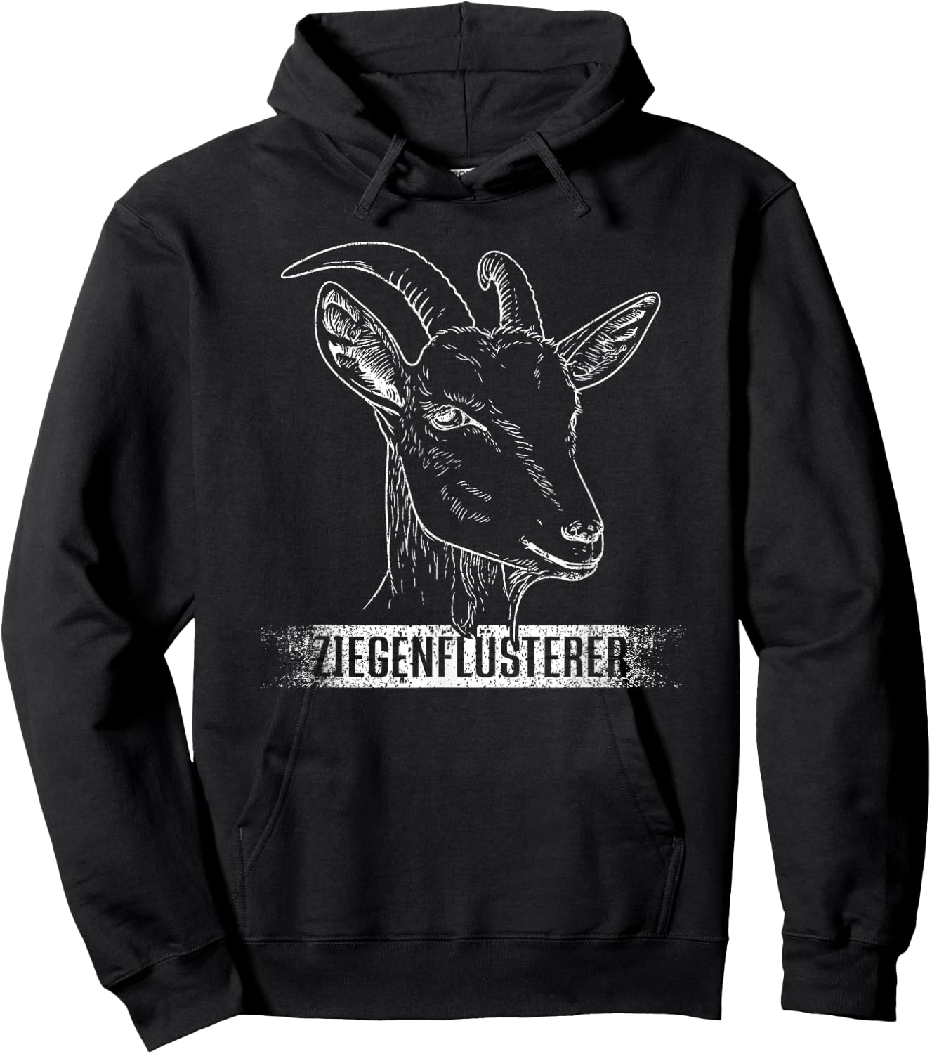 Ziegenflüsterer | Ziegen Flüsterer Lustiges Ziegen Landwirt Hoodie - Hoodie | Black