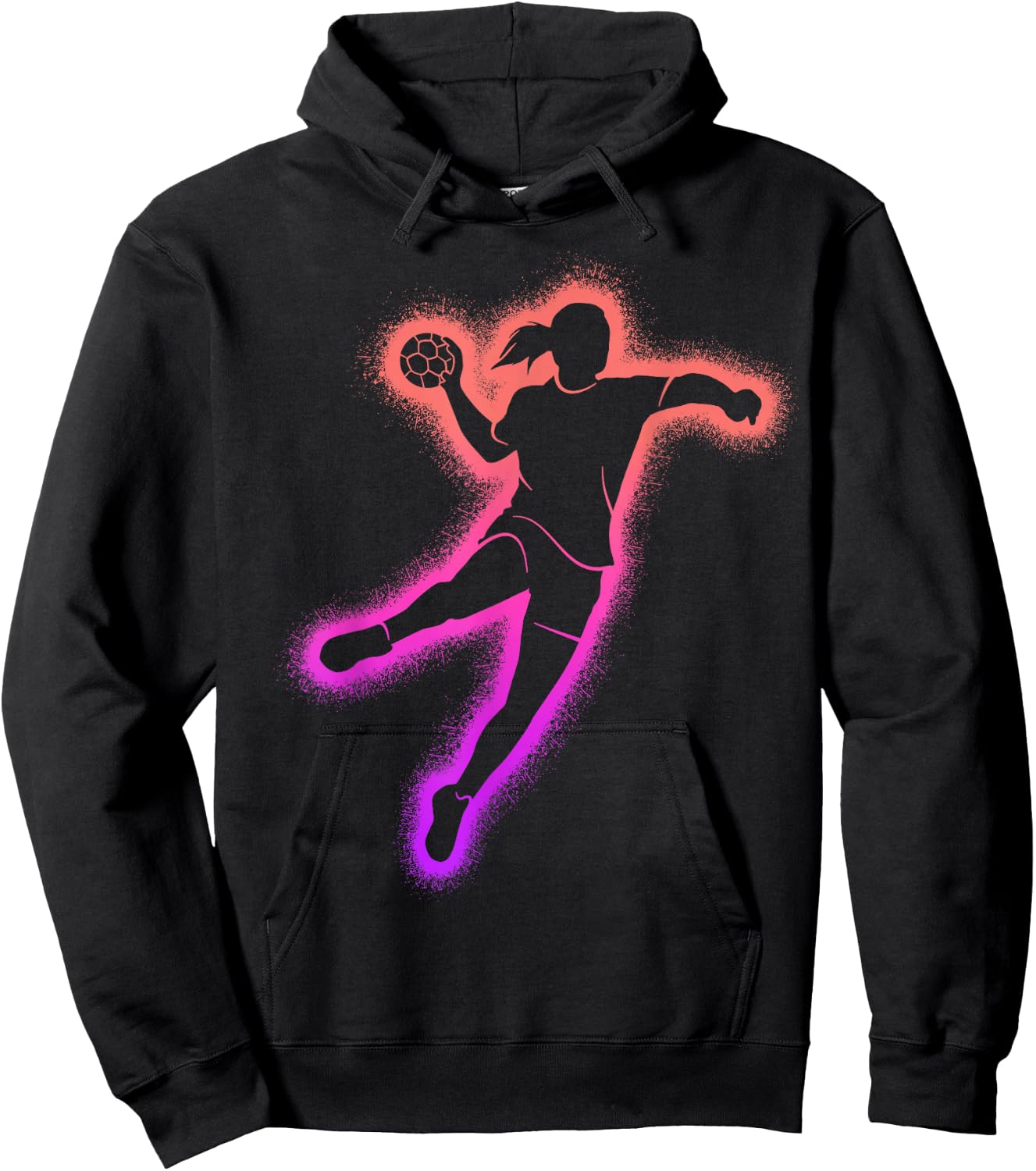 Handball Frauen Handballspieler Kinder Mädchen Handballerin Hoodie - Hoodie | Black