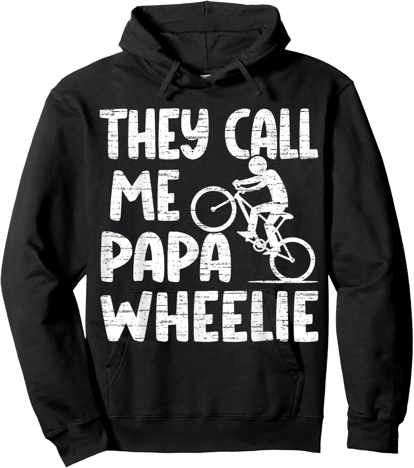 They Call Me Papa, Mountain Biking Gifts Hoodie - Hoodie | Black