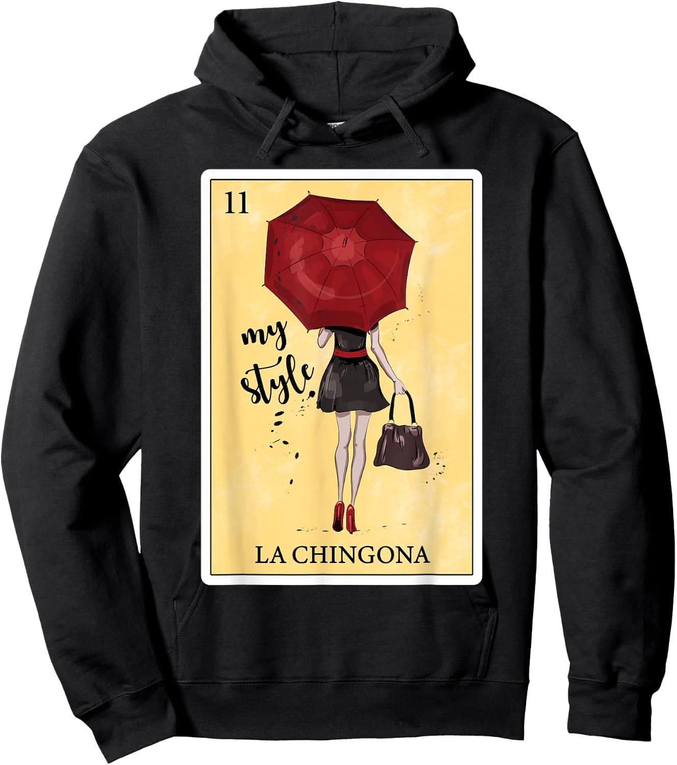 Funny Gifts Spanish-Mexican Bingo - La Chingona Hoodie - Hoodie | Black