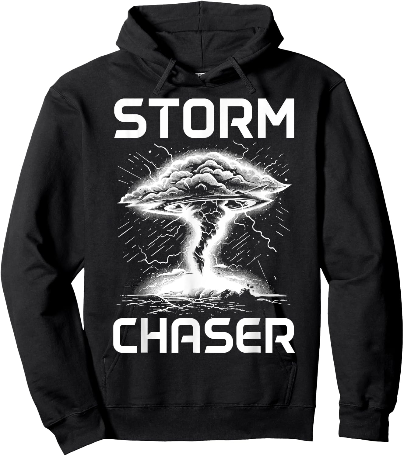 Storm Chasing Meteorologist Tornado Chaser , Black, S Hoodie - Hoodie | Black