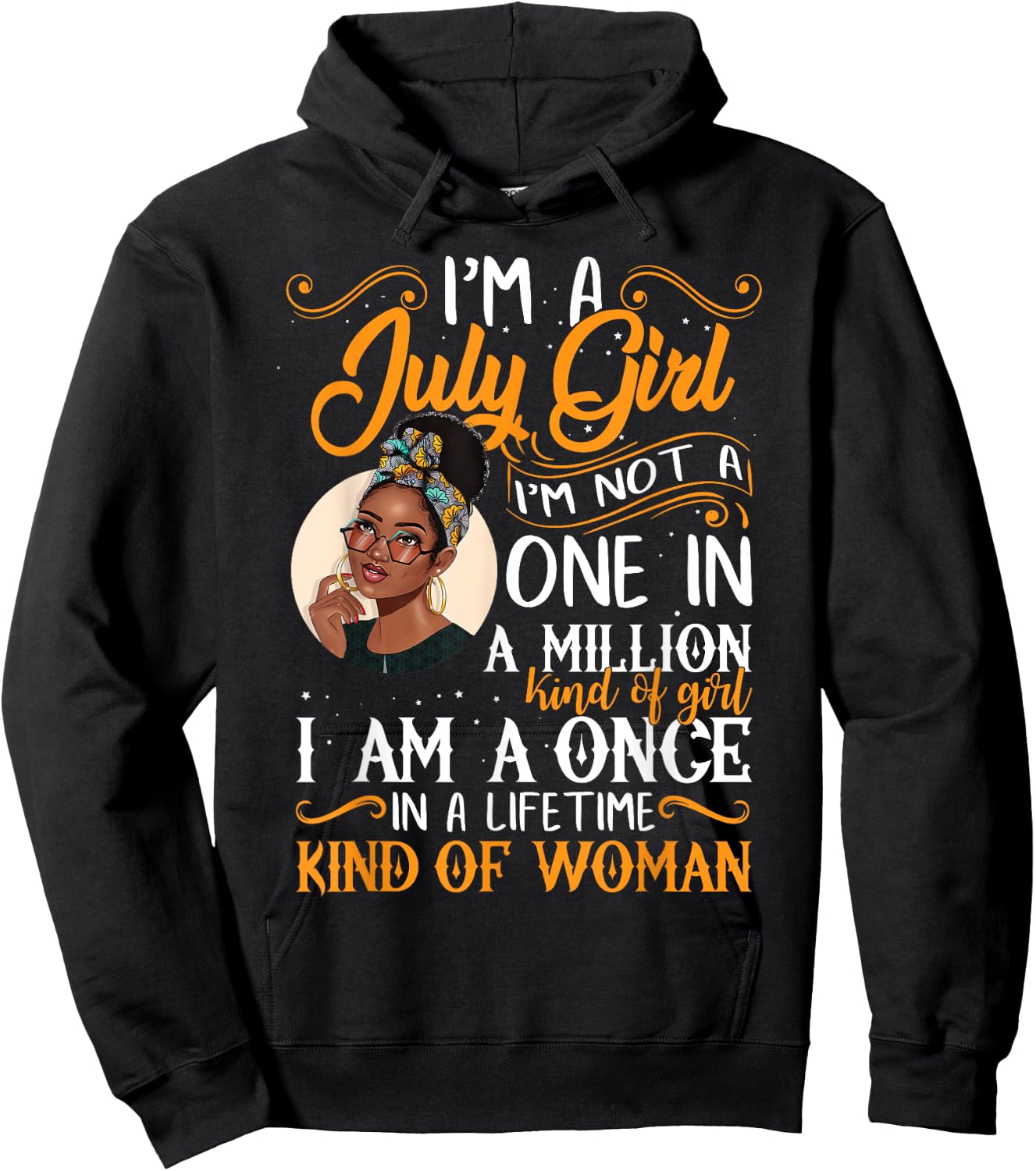 I'm A July Girl Black Women Cancer Hoodie - Hoodie | Black
