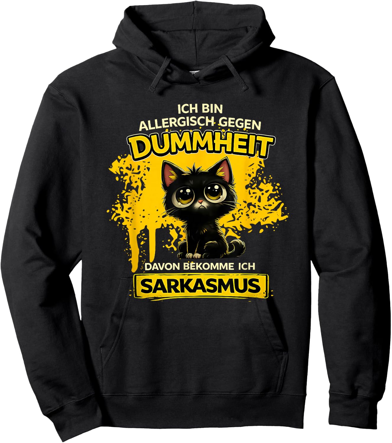 ich Bin allergisch gegen Dummheit Davon bekomme Hoodie - Hoodie | Black