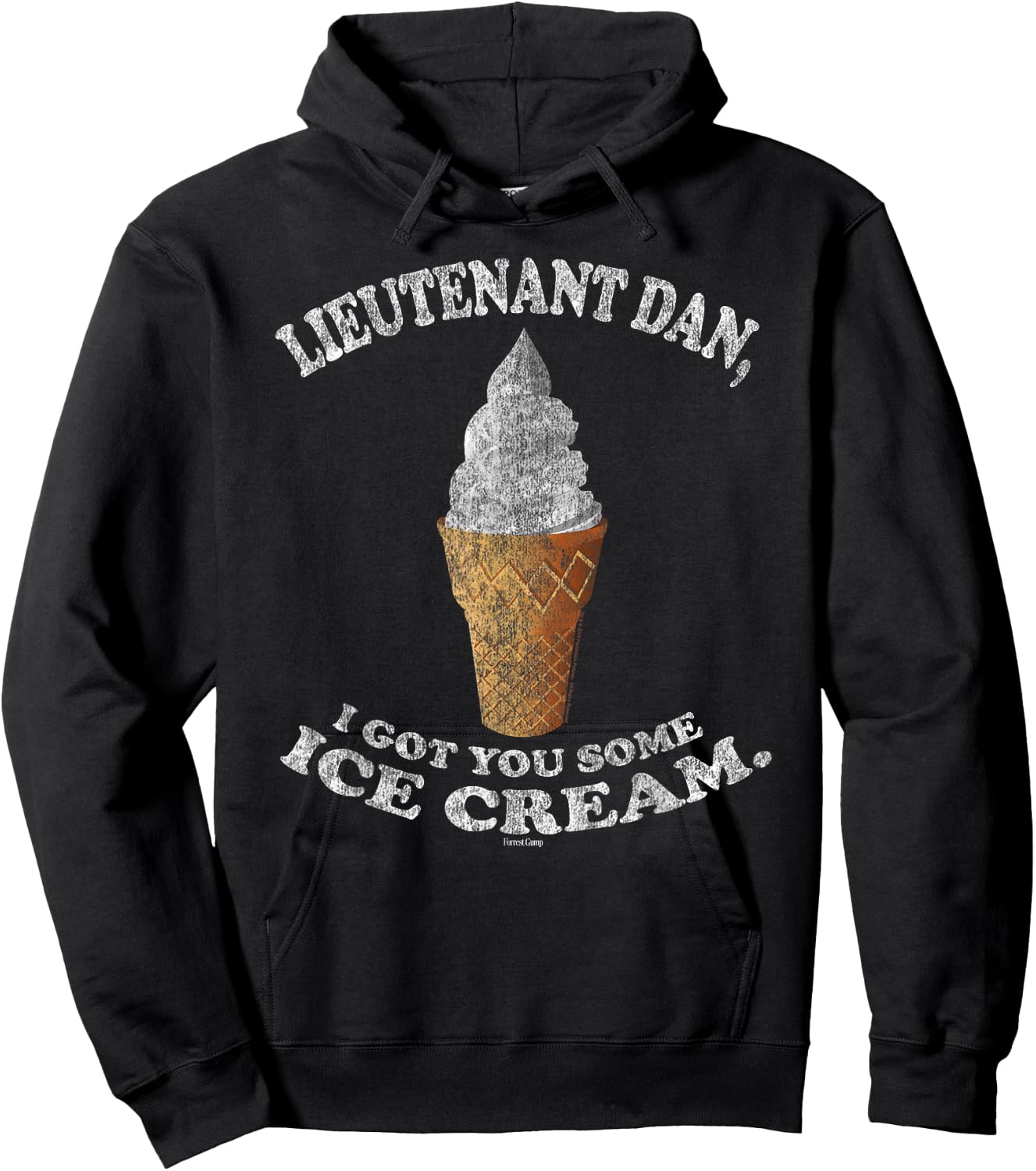 Forrest Gump Ice Cream Hoodie - Hoodie | Black