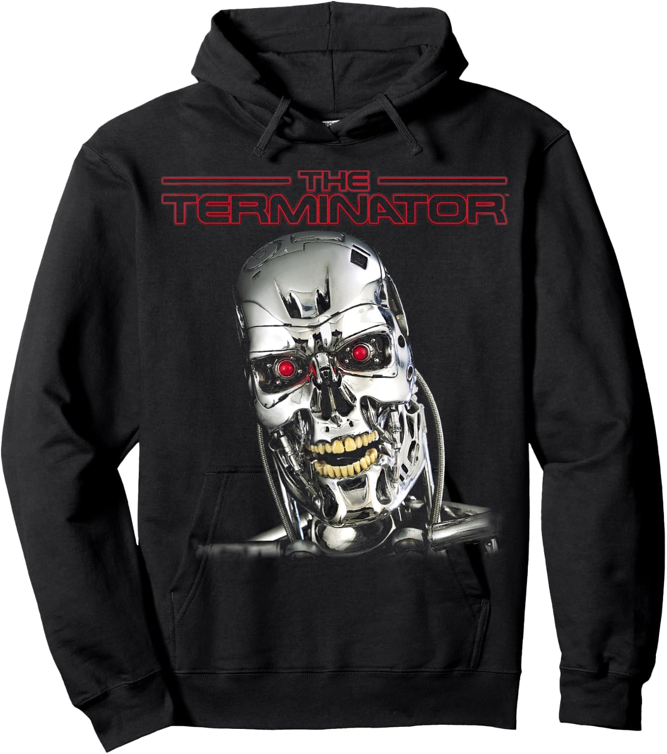 The Terminator T-800 Retro Head Cyborg Gamer Classic Sci-Fi Hoodie - Hoodie | Black