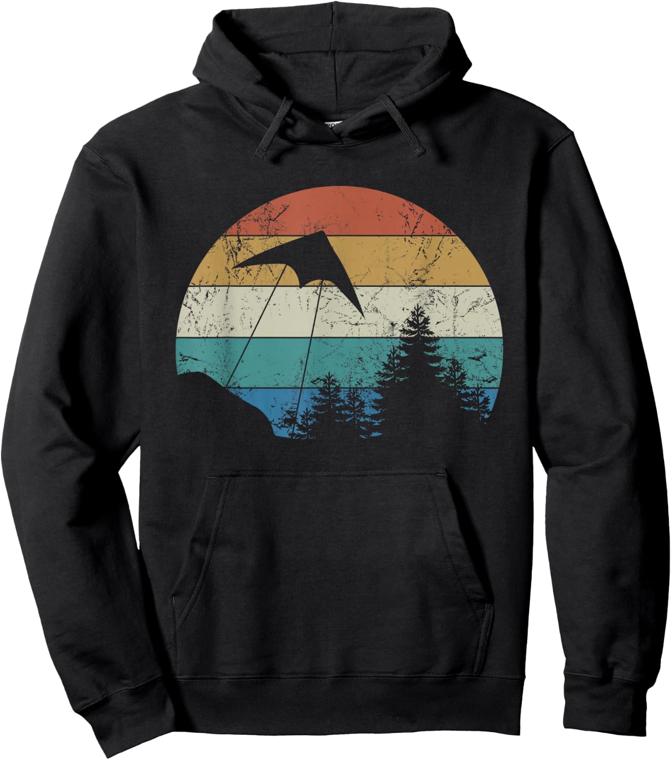 Stunt Drachen Fliegen Retro Fliegen Ein Drachen Love Stunt Drachen Hoodie - Hoodie | Black