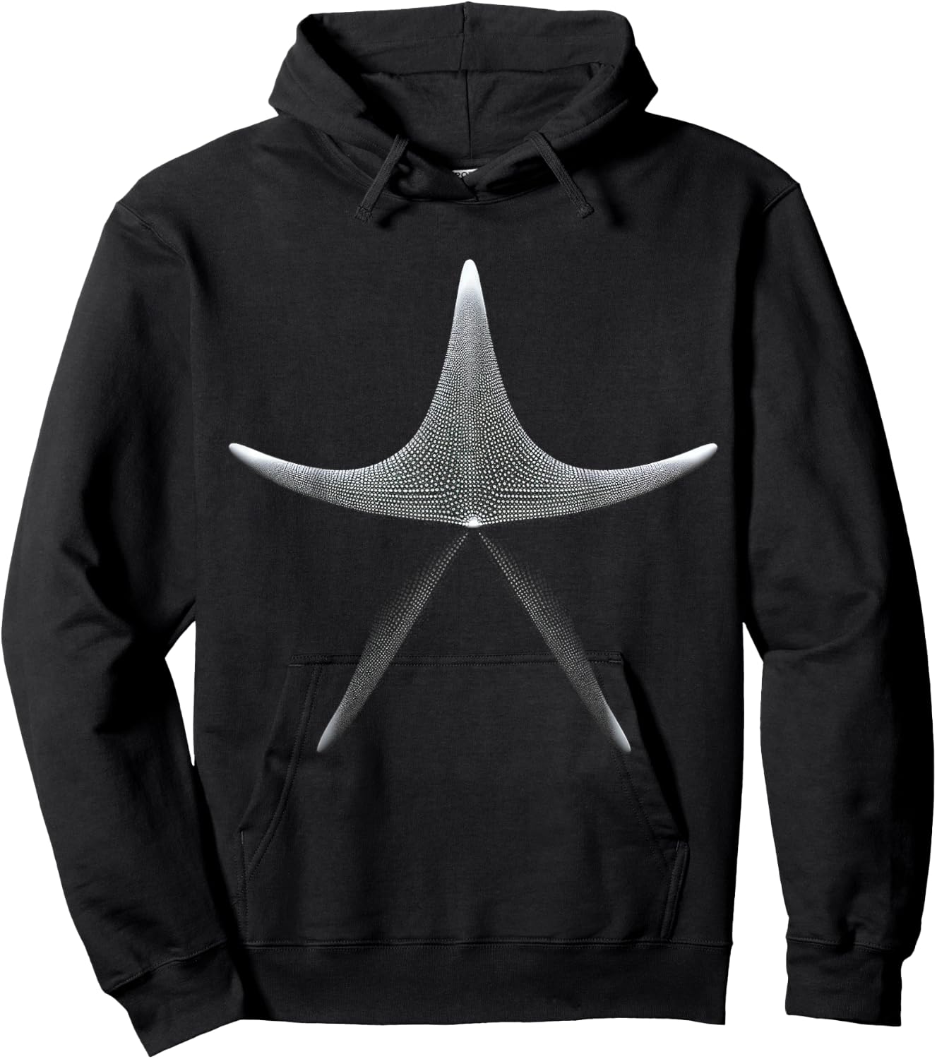 Starfish Animal Drawing Art Starfish Hoodie - Hoodie | Black