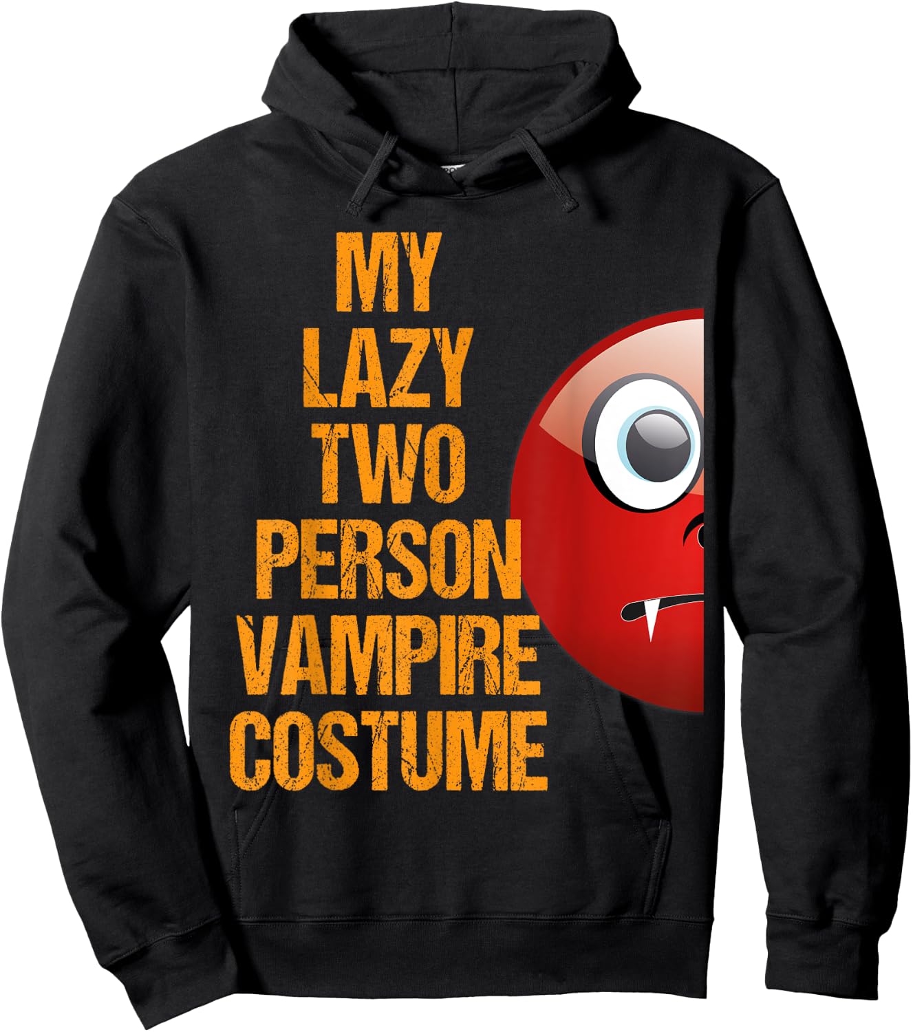 Vampire 1 Matching Couple Costume Funny Easy Halloween Shirt Hoodie - Hoodie | Black