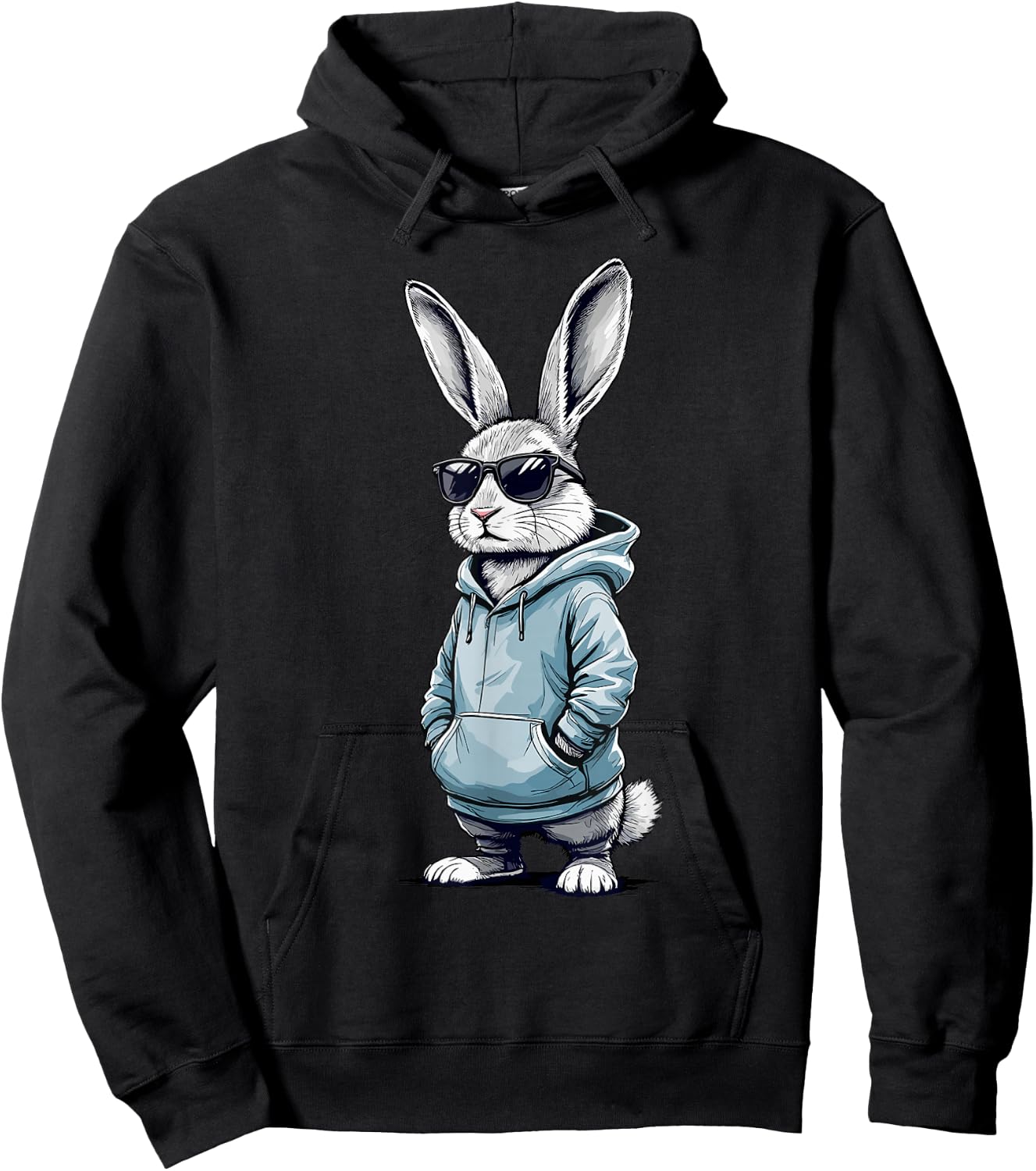 Cool Daddy Easter Bunny Dad Kids Boys Easter Hoodie - Hoodie | Black