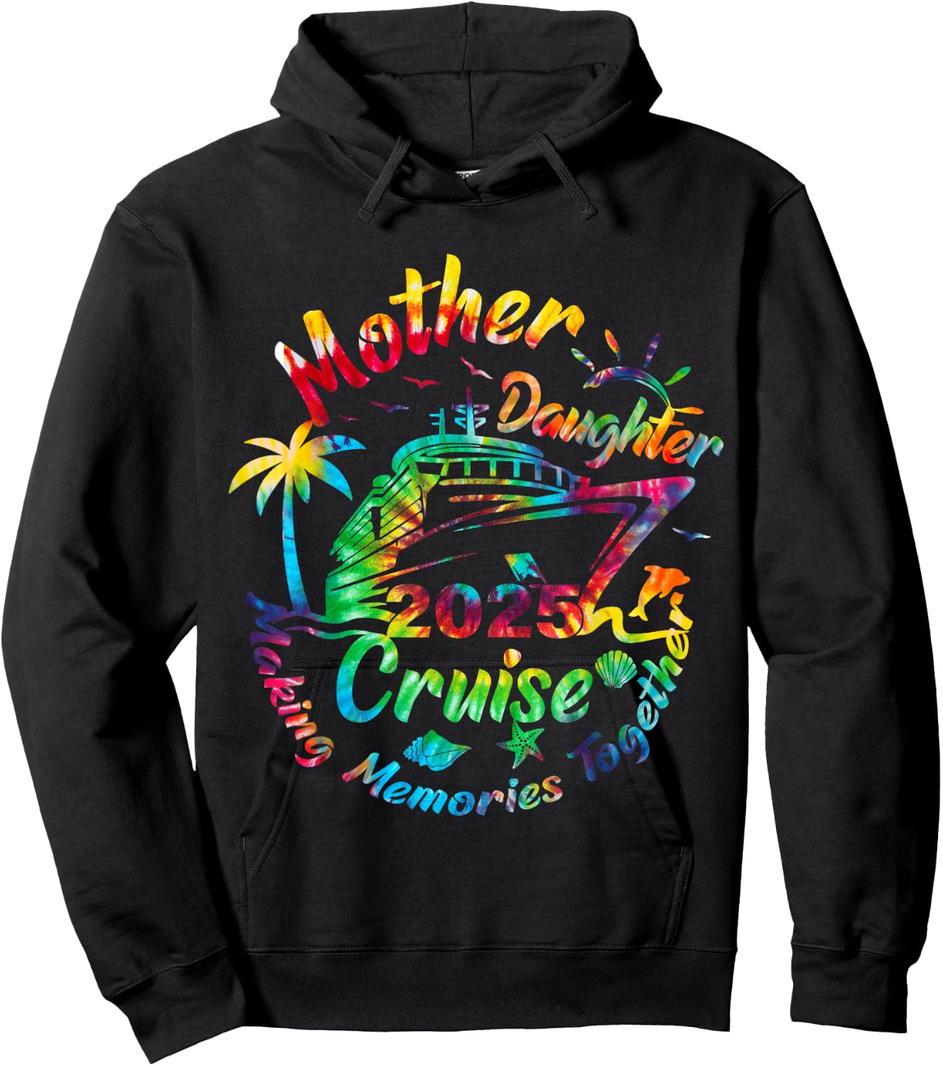 Cruise Mother Daughter Trip 2025 Funny Mom Daughter Vacation Hoodie - Hoodie | Black