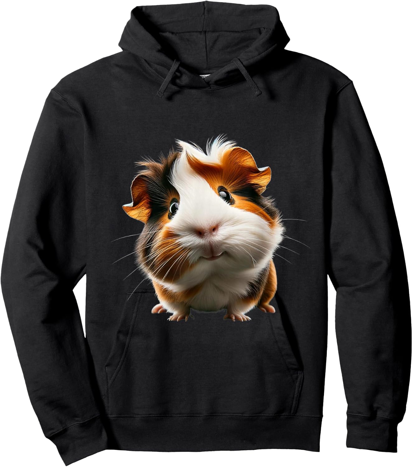 Adorable Guinea Pig Design , black Hoodie - Hoodie | Black