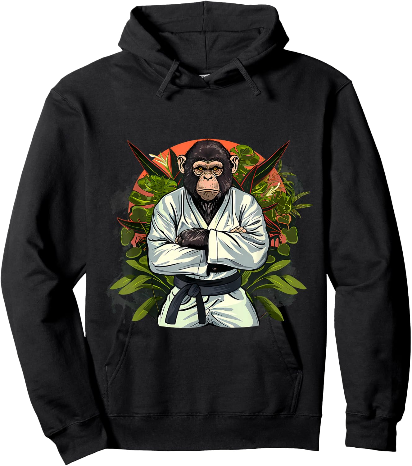 Karate Monkey Nature Jiu-Jitsu MMA Martial Arts Kickboxing Hoodie - Hoodie | Black