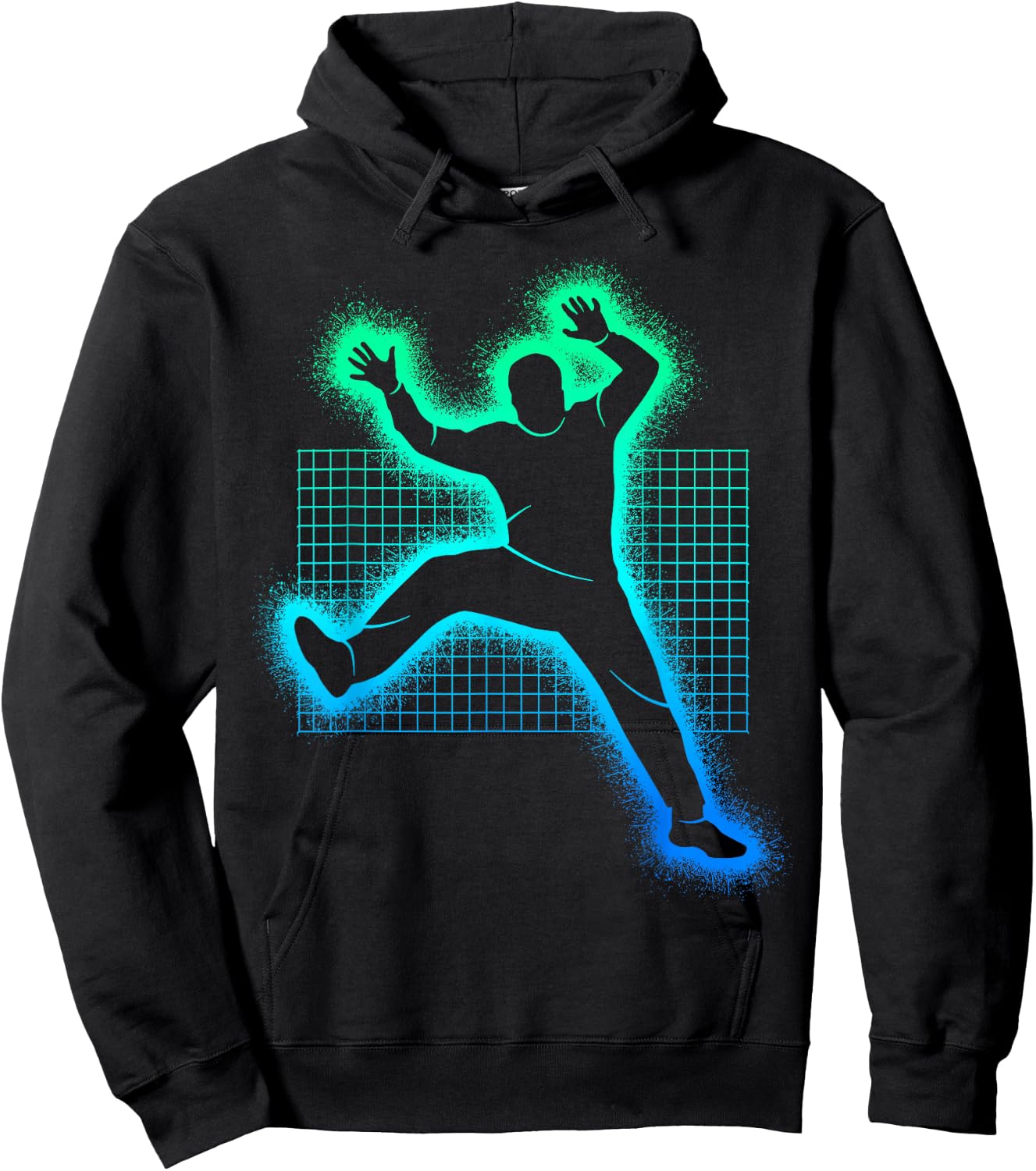 Handball Player and Boys - Goalkeeper , Black, S Hoodie - Hoodie | Black