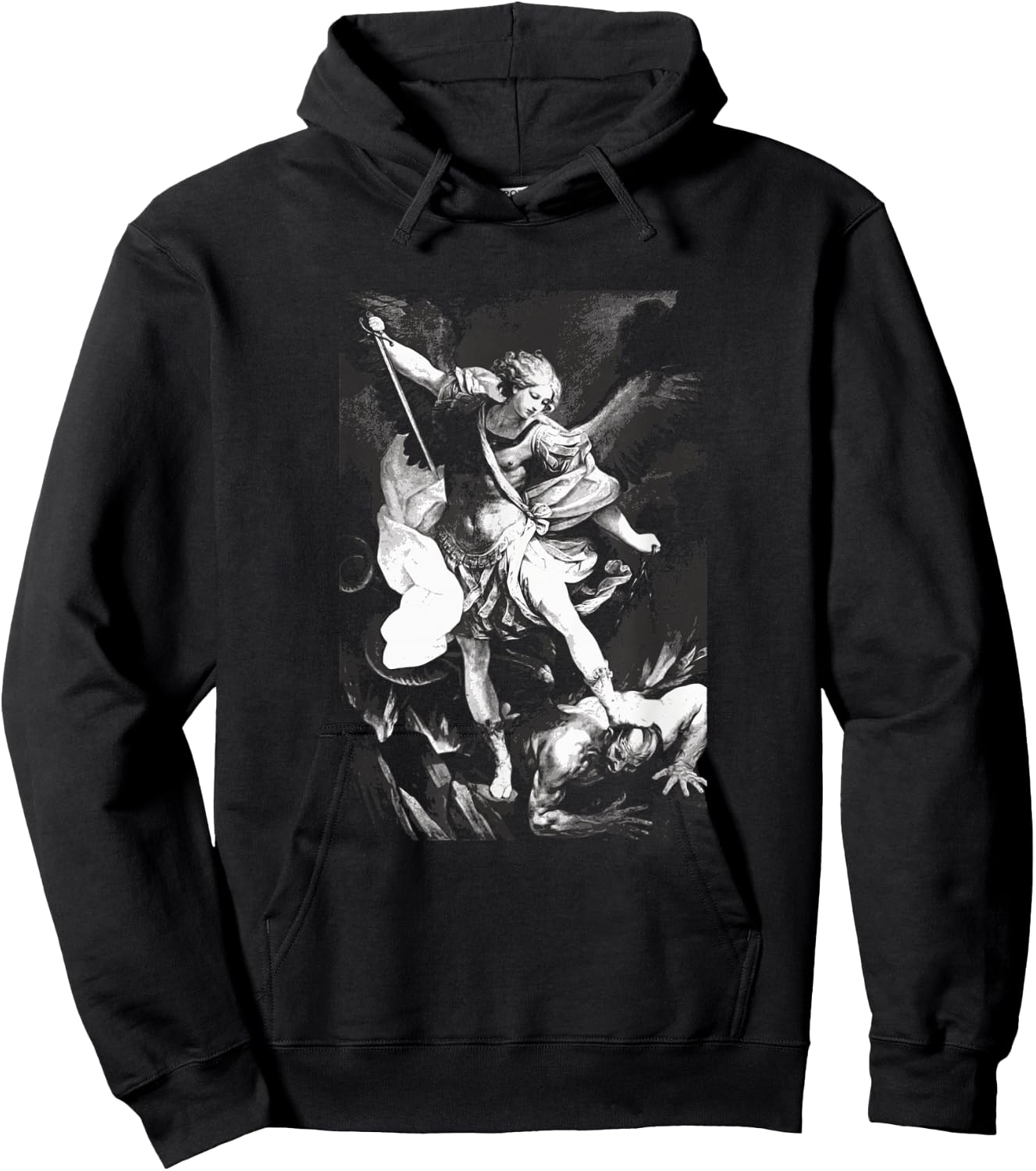 Saint Michael Archangel Angel Catholic Patron Hoodie - Hoodie | Black