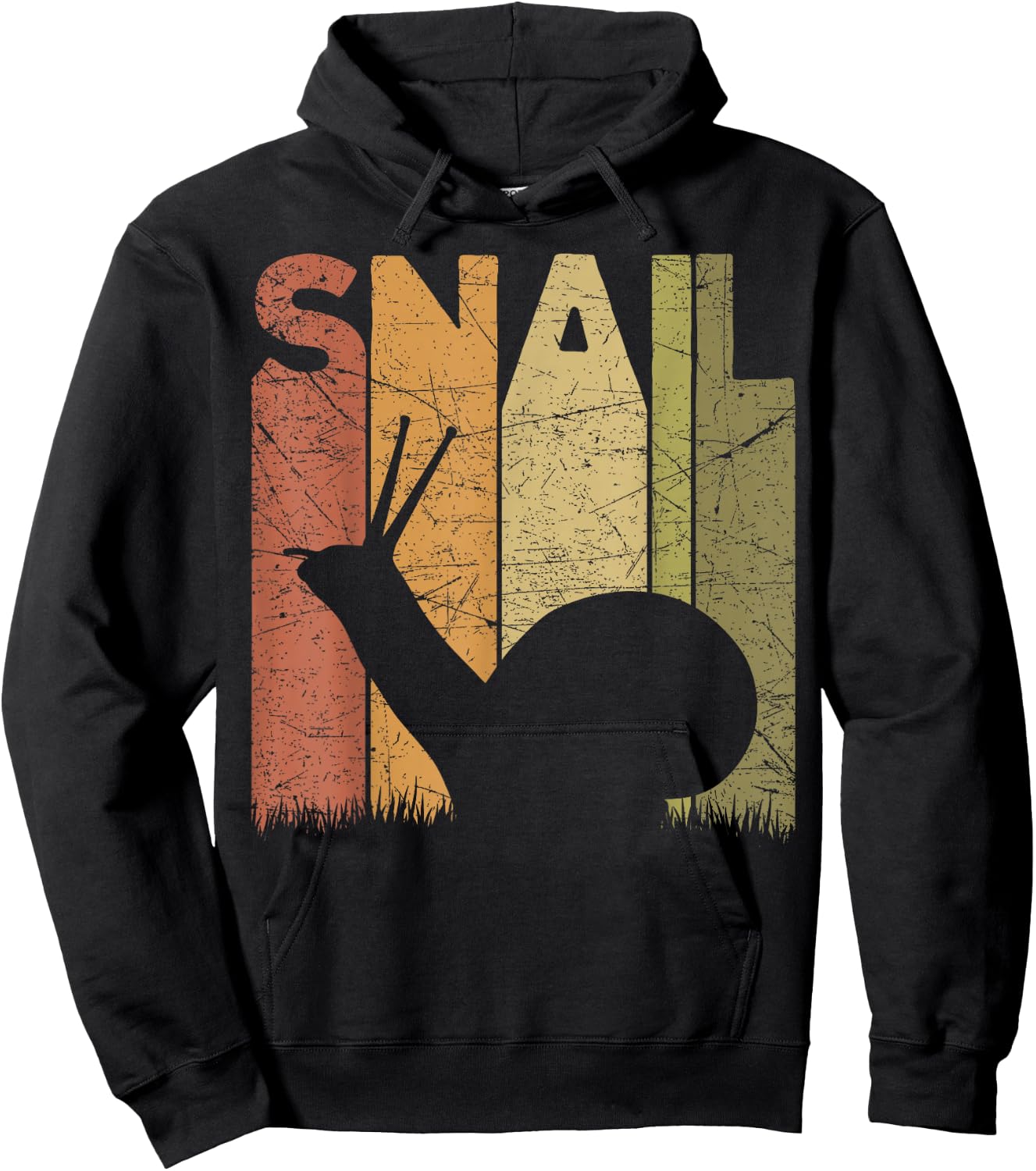 Snail Vintage Malacology Snail Lover Retro Malacologist Hoodie - Hoodie | Black