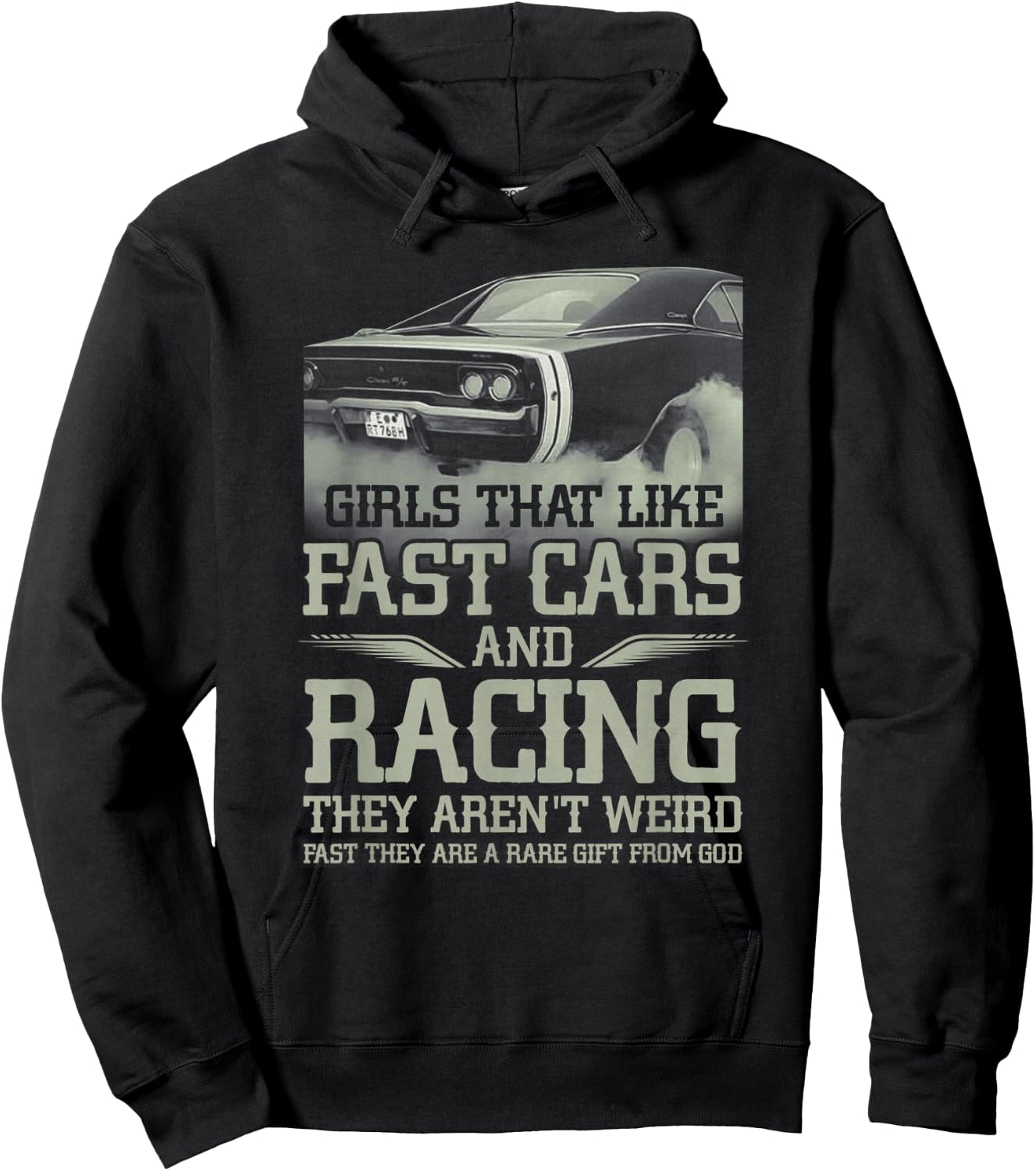 Racing Girl That Like Fast Cars Racing They Aren't Weird Hoodie - Hoodie | Black