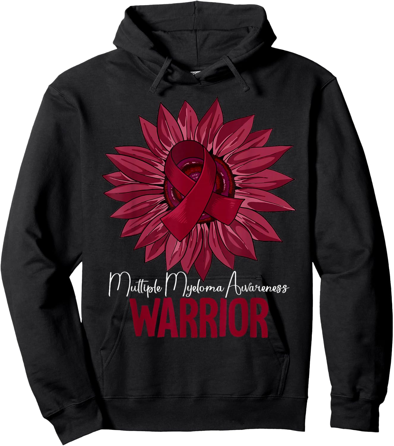 Warrior Multiple Myeloma Awareness Hoodie - Hoodie | Black