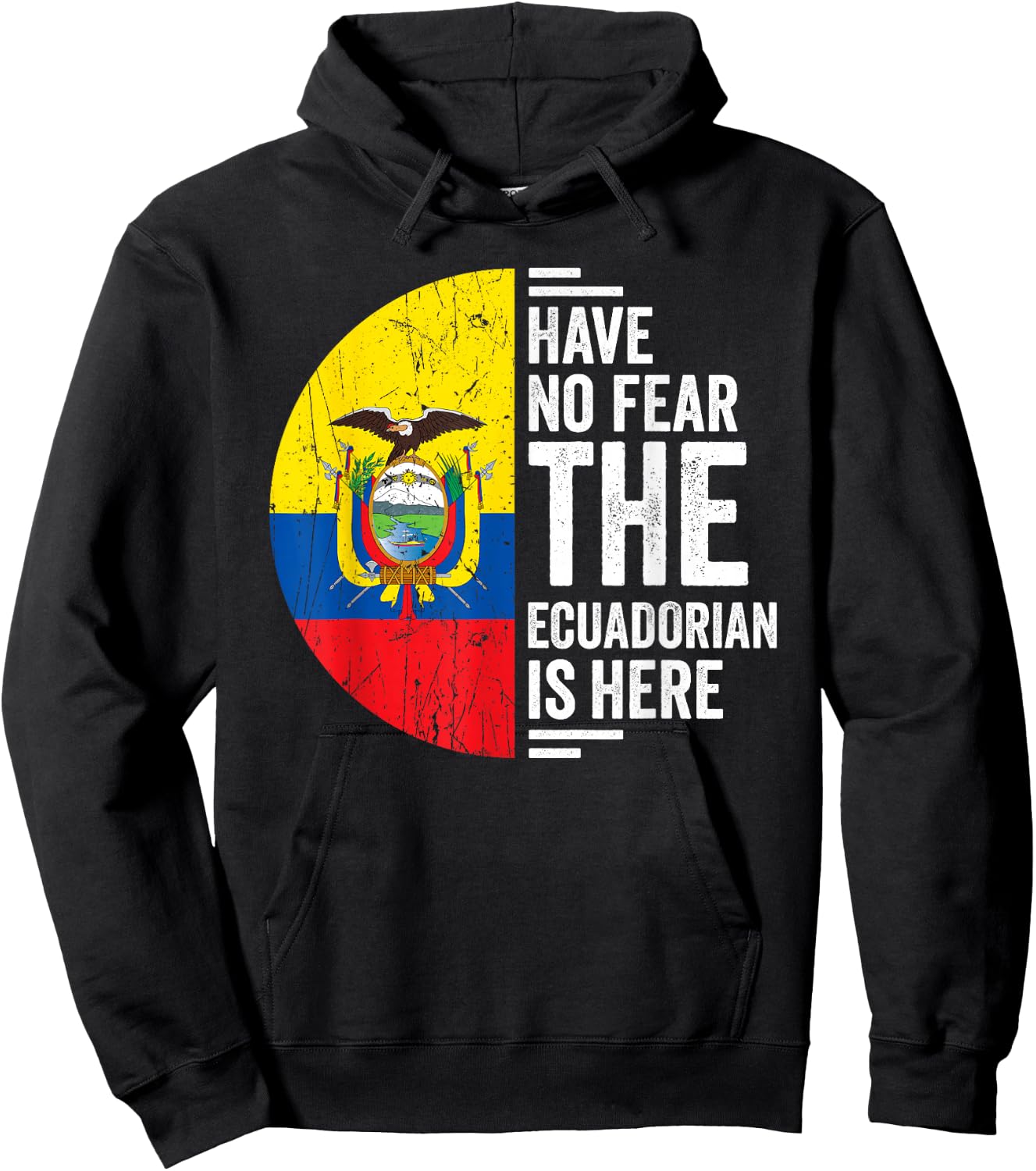 Ecuadorian Roots Outfit Funny Ecuador Heritage Men Women Hoodie - Hoodie | Black