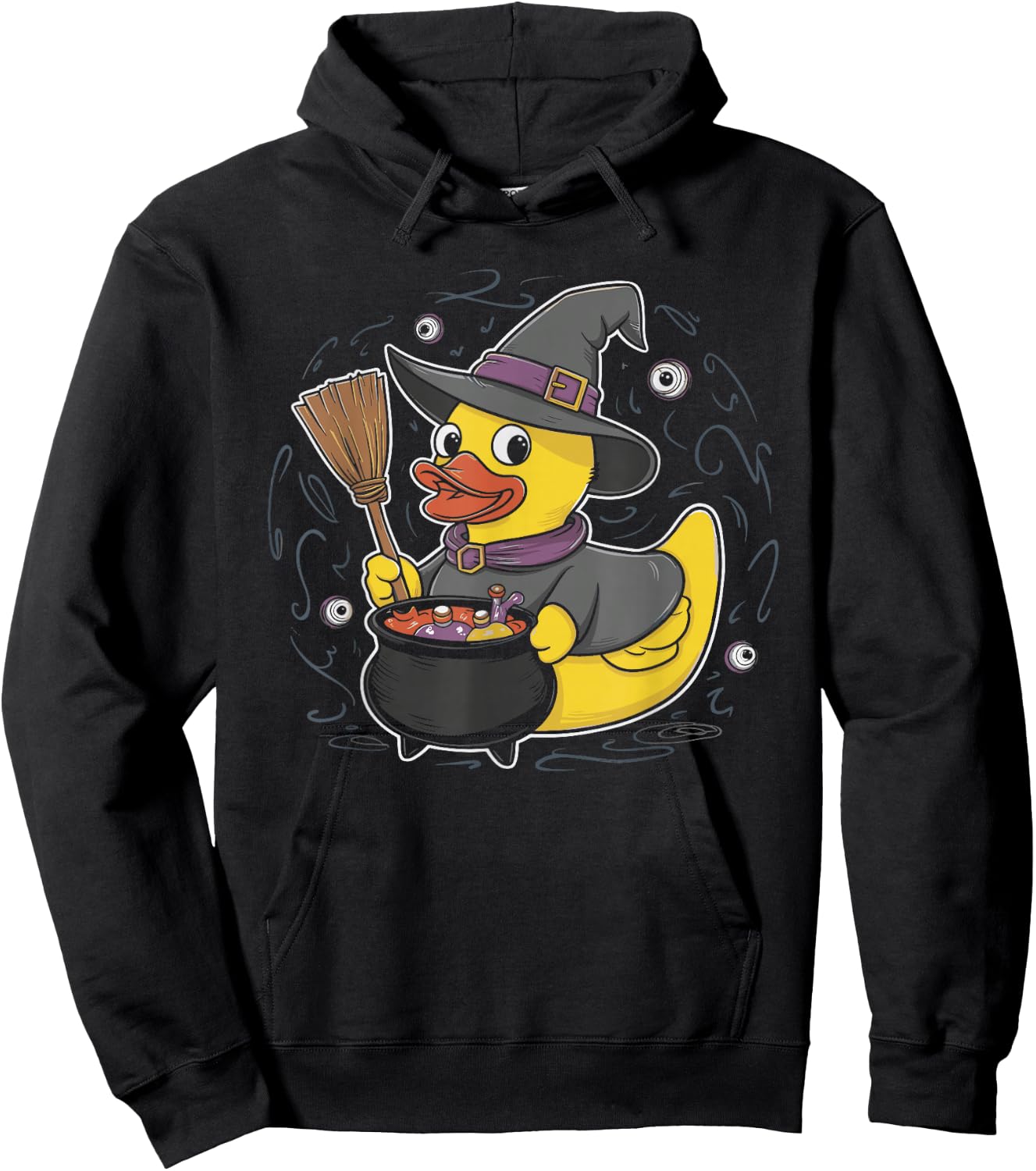 Rubber Duck Witch Rubber Duckie Costume Party Hoodie - Hoodie | Black