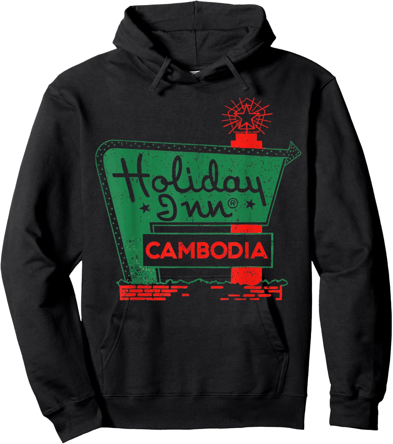 Vintage Holiday In Cambodia Hoodie - Hoodie | Black