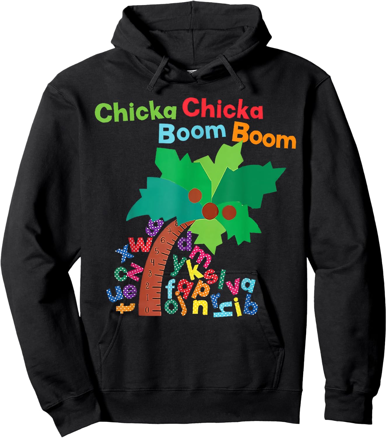 Chicka Boom Boom I'm Glad To See You 1st Day Of School Hoodie - Hoodie | Black