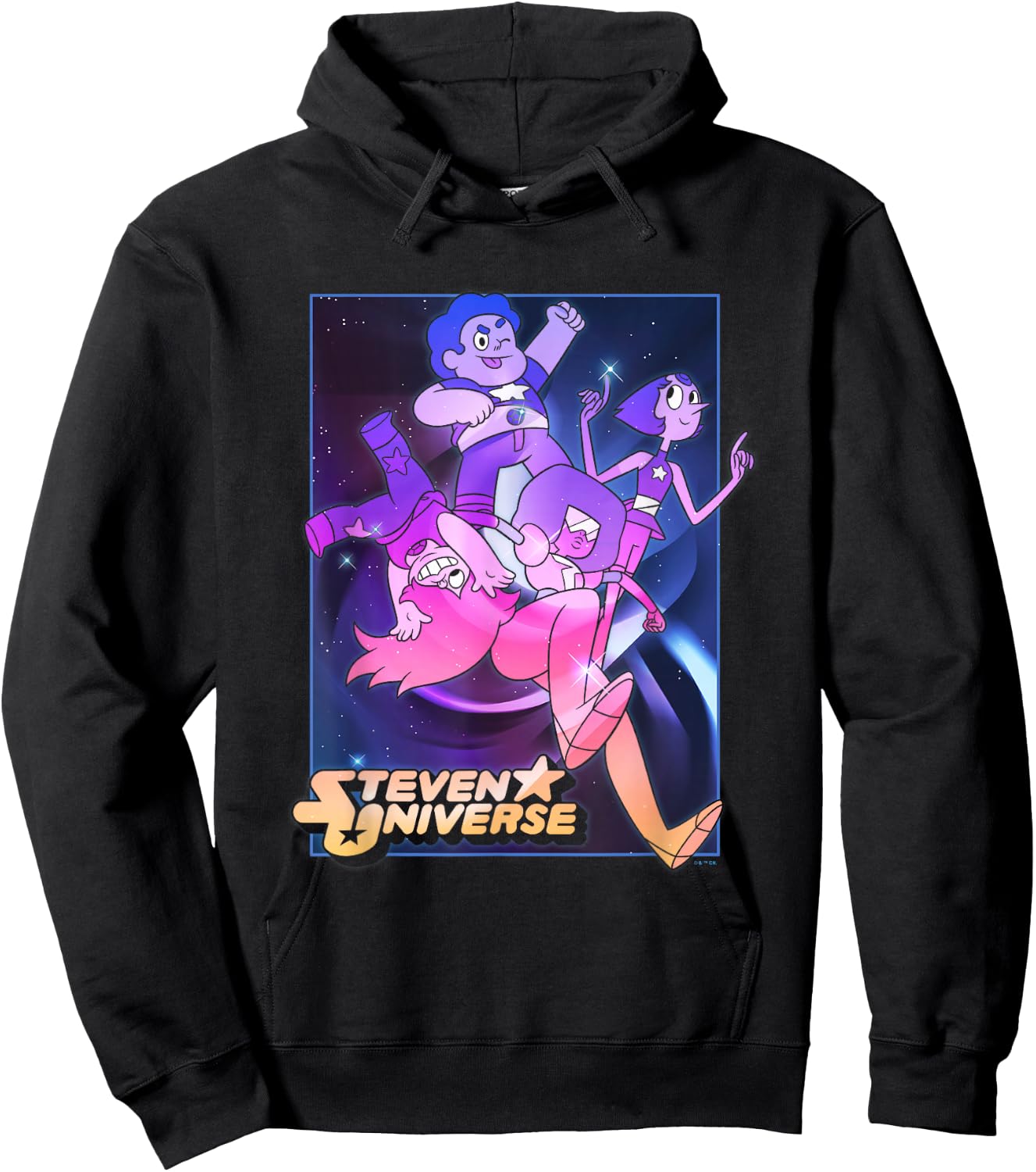 Steven Universe Crystal Gems Galactic Poster Hoodie - Hoodie | Black