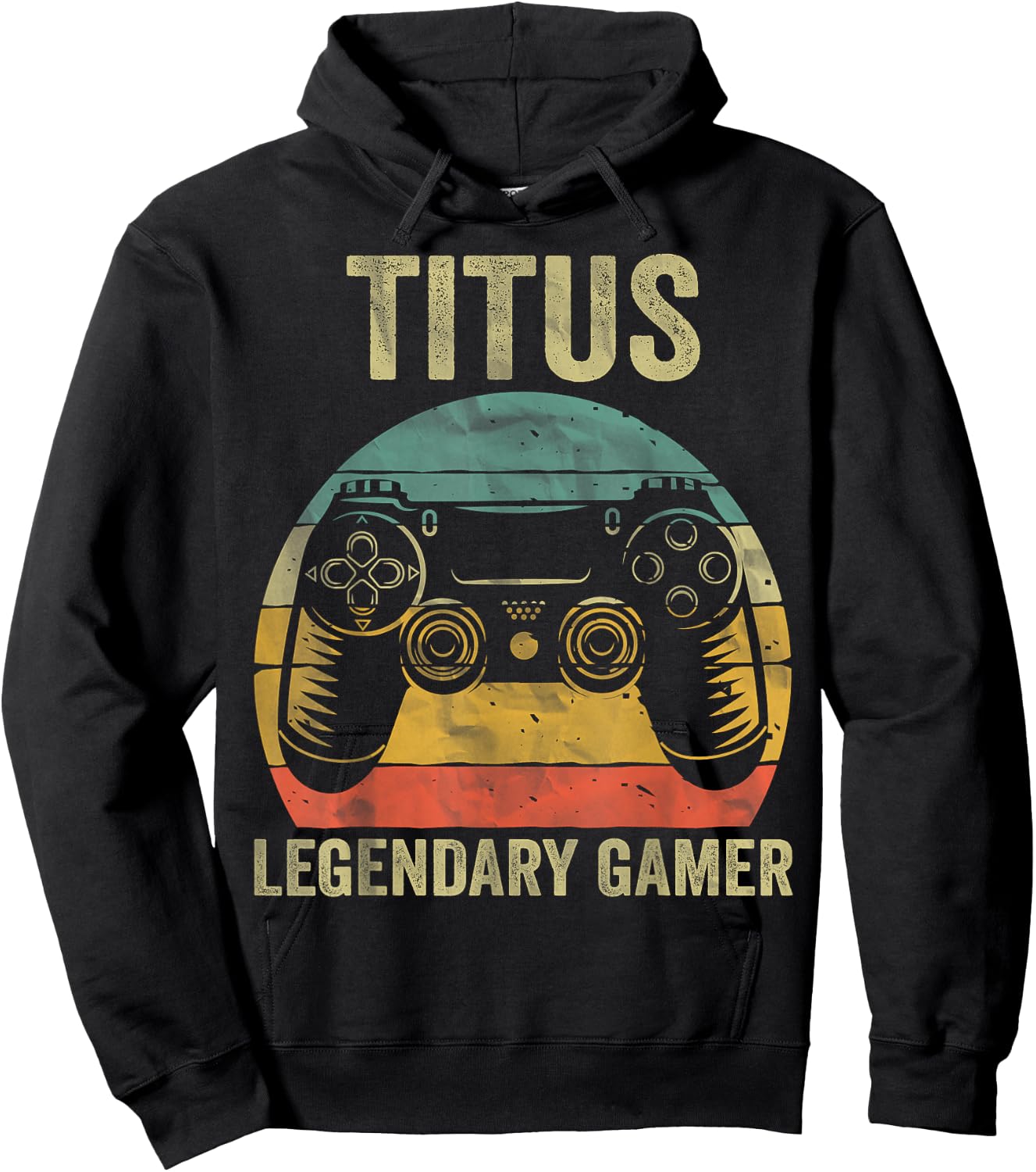 Personalised Legendary Gamer Shirt Titus Name Video Gamer , black, s Hoodie - Hoodie | Black