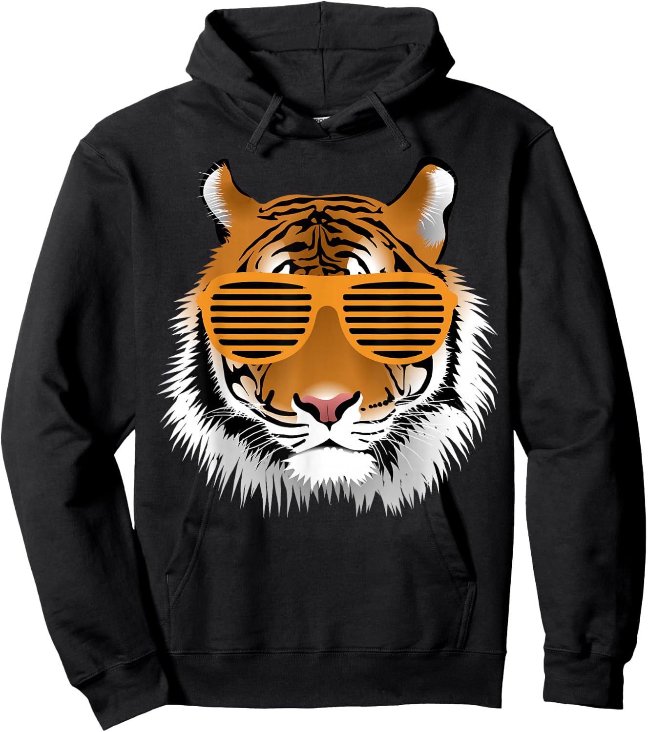 Birthday for Boy Cool Tiger Striped Animal Theme Party Hoodie - Hoodie | Black