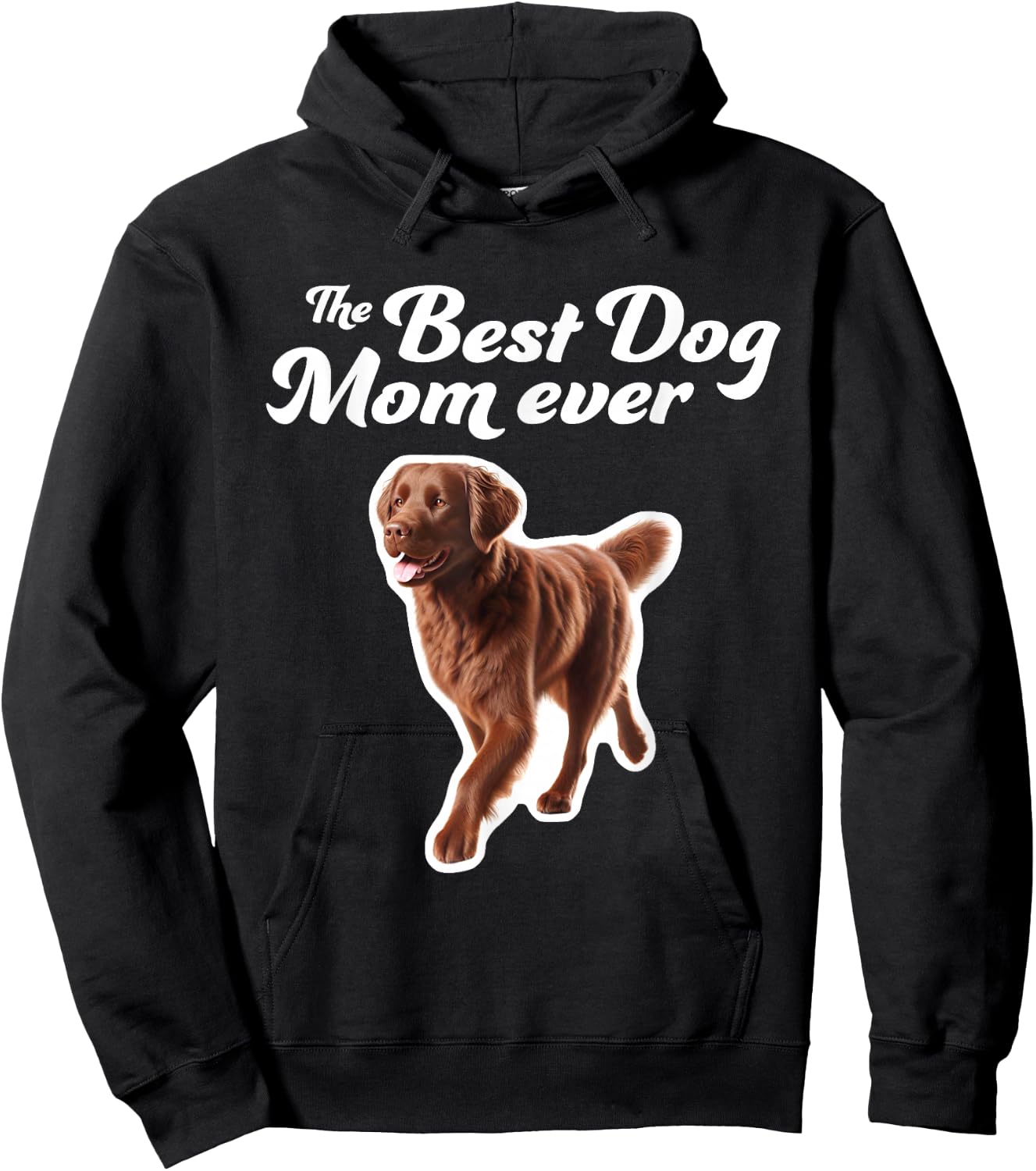 Best Dog Mom Ever - Chesapeake Bay Retriever Hoodie - Hoodie | Black