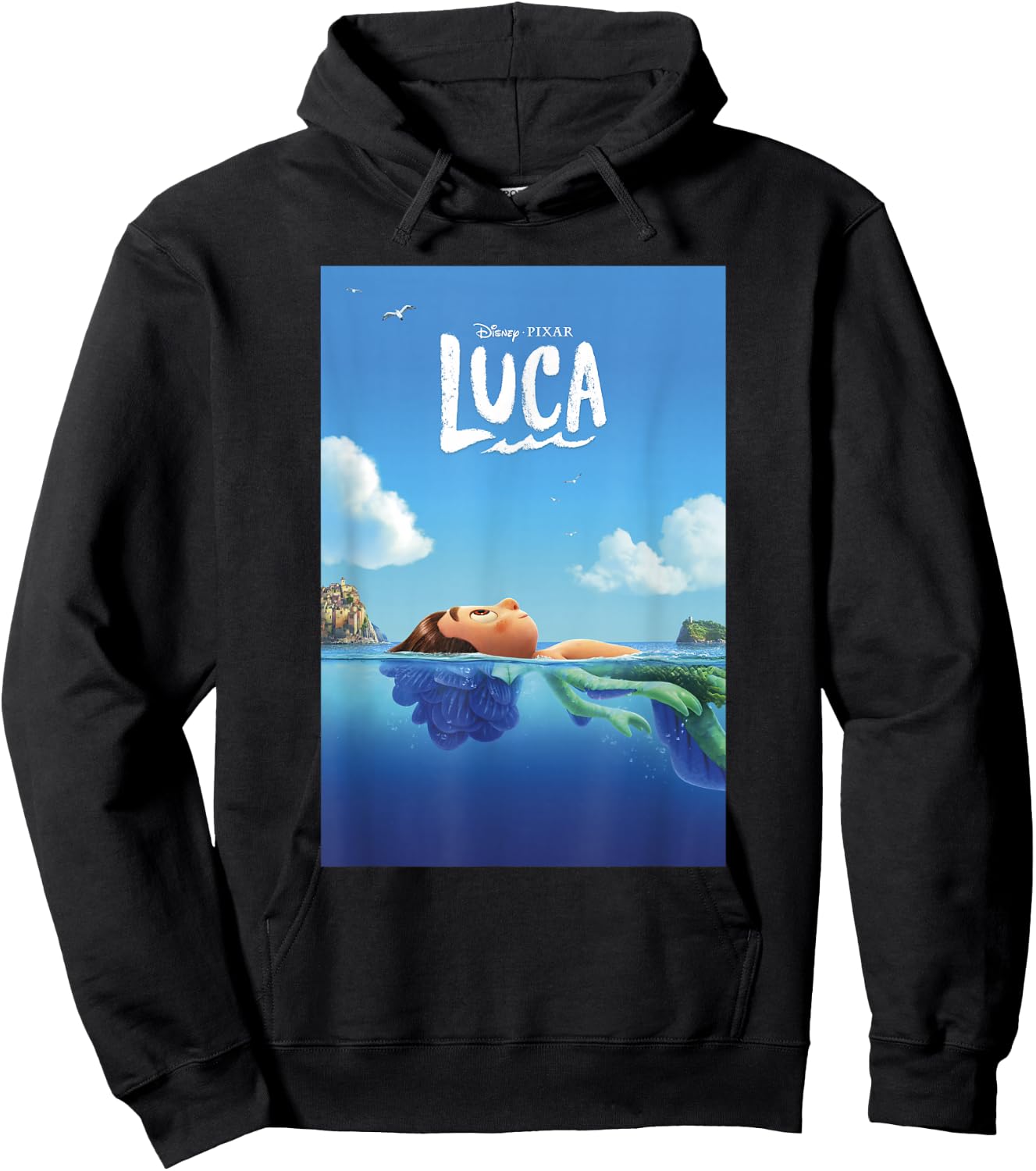 Disney Pixar Luca Poster Hoodie - Hoodie | Black