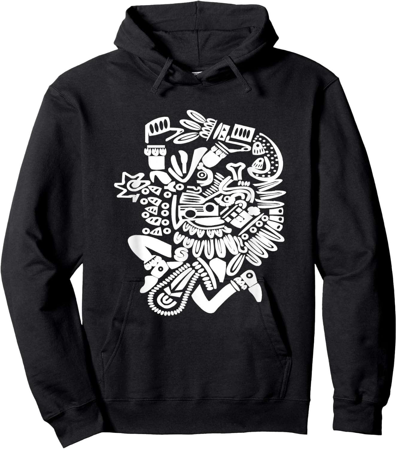 Quetzalcoatl Aztec God Deity Feathered Serpent Hoodie - Hoodie | Black