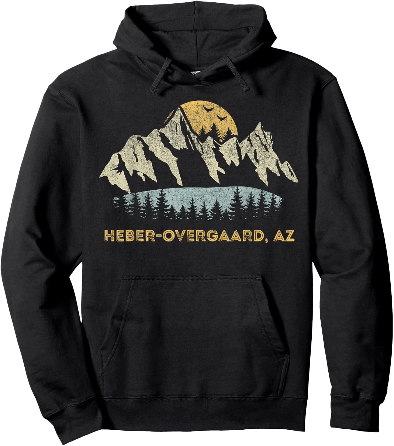 Heber-Overgaard Arizona Mountain Sunset Sunrise AZ Hoodie - Hoodie | Black